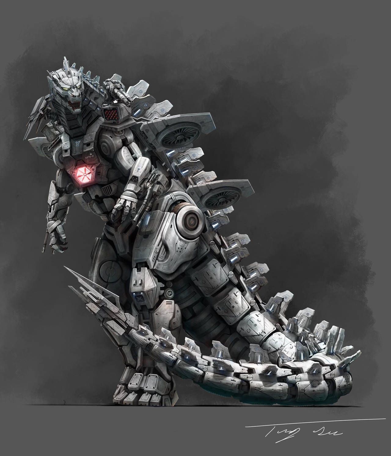 Mechagodzilla Concept Art Wallpapers