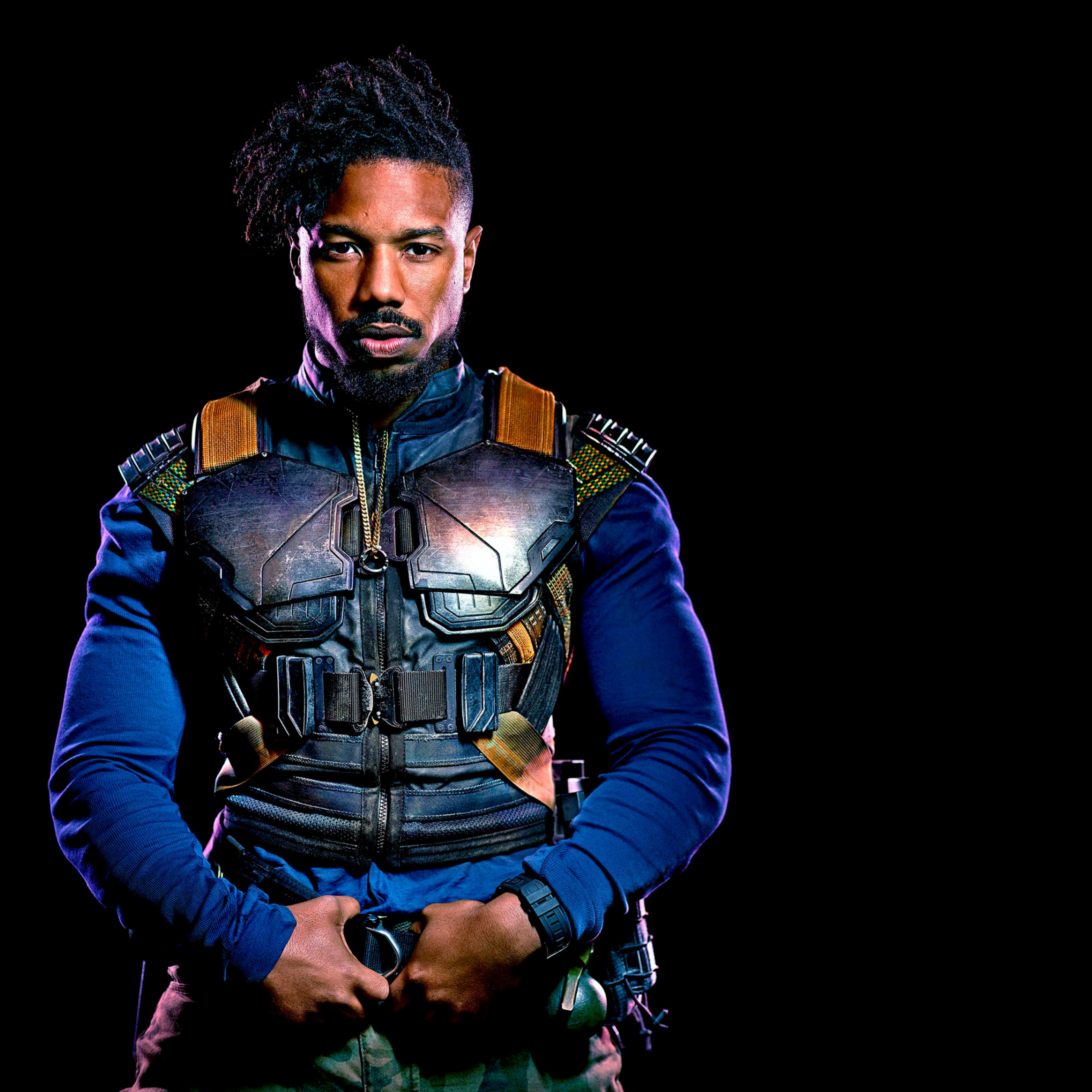 Michael B Jordan As Erik Killmonger In Black Panther 2018 Wallpapers