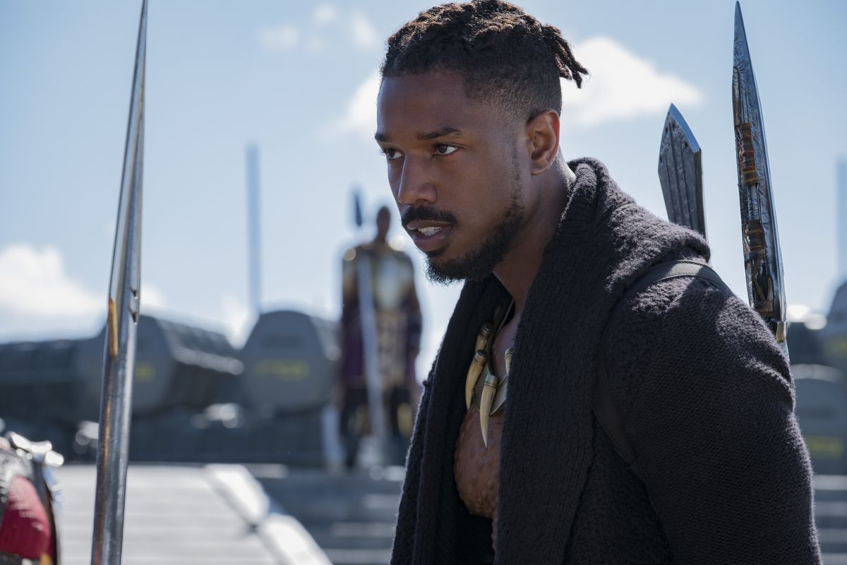 Michael B Jordan As Erik Killmonger In Black Panther 2018 Wallpapers