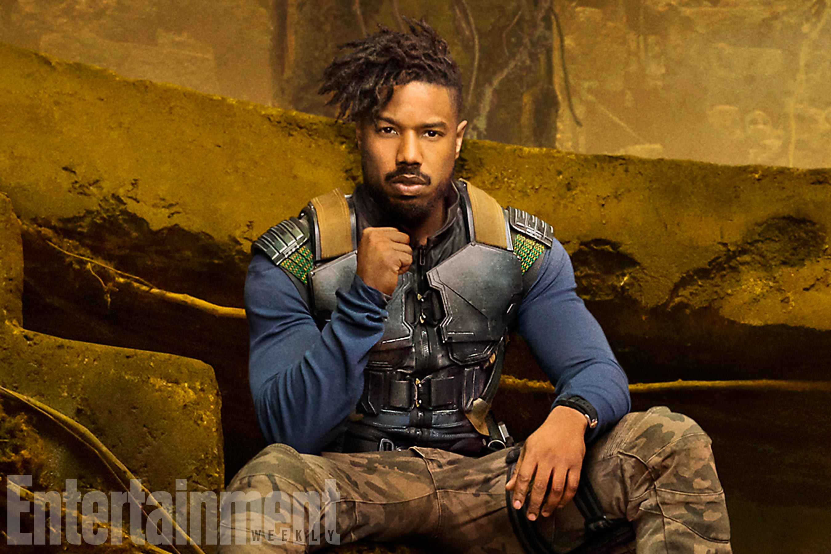 Michael B Jordan As Erik Killmonger In Black Panther 2018 Wallpapers