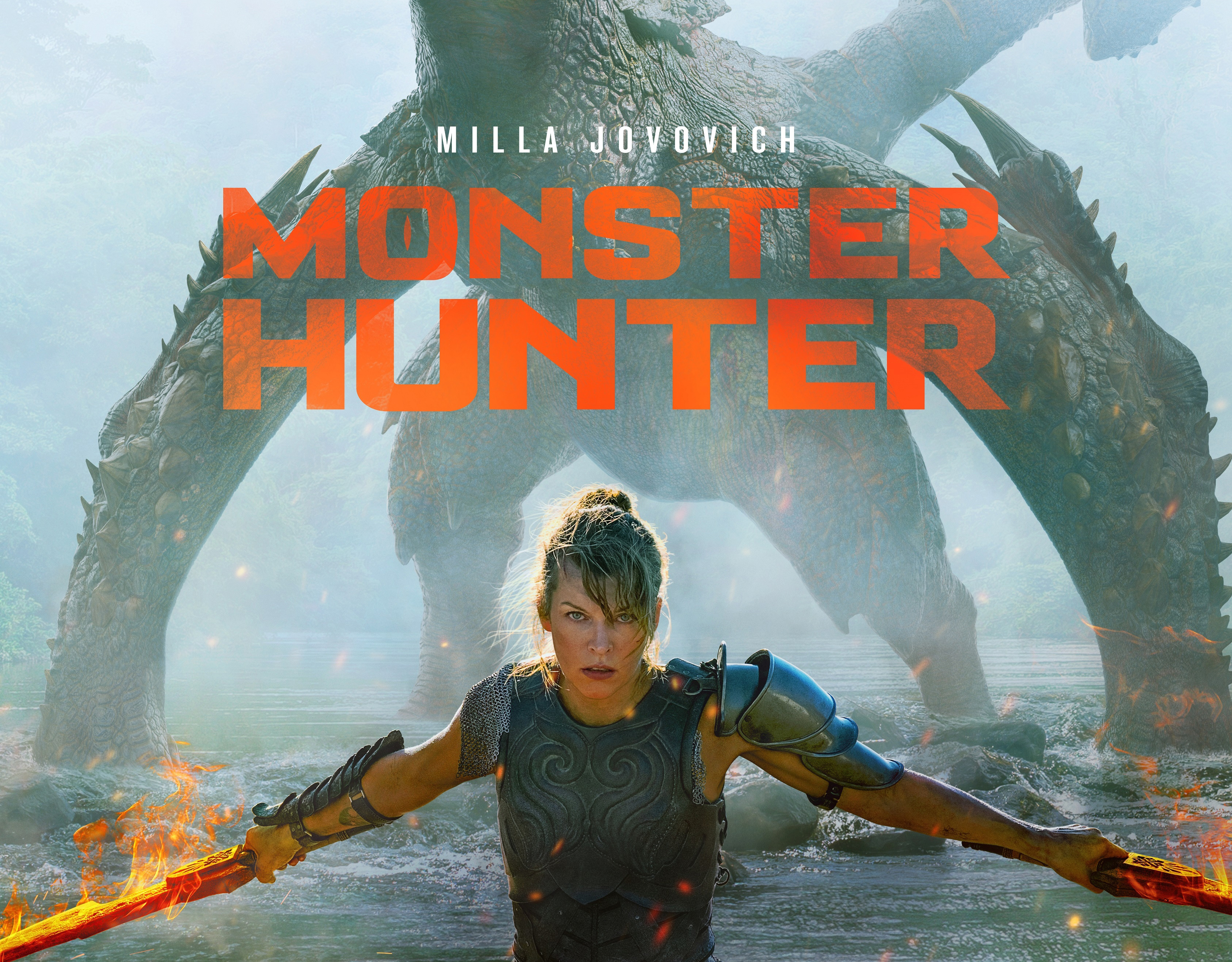 Milla Jovovich And Tony Jaa In Monster Hunter Wallpapers