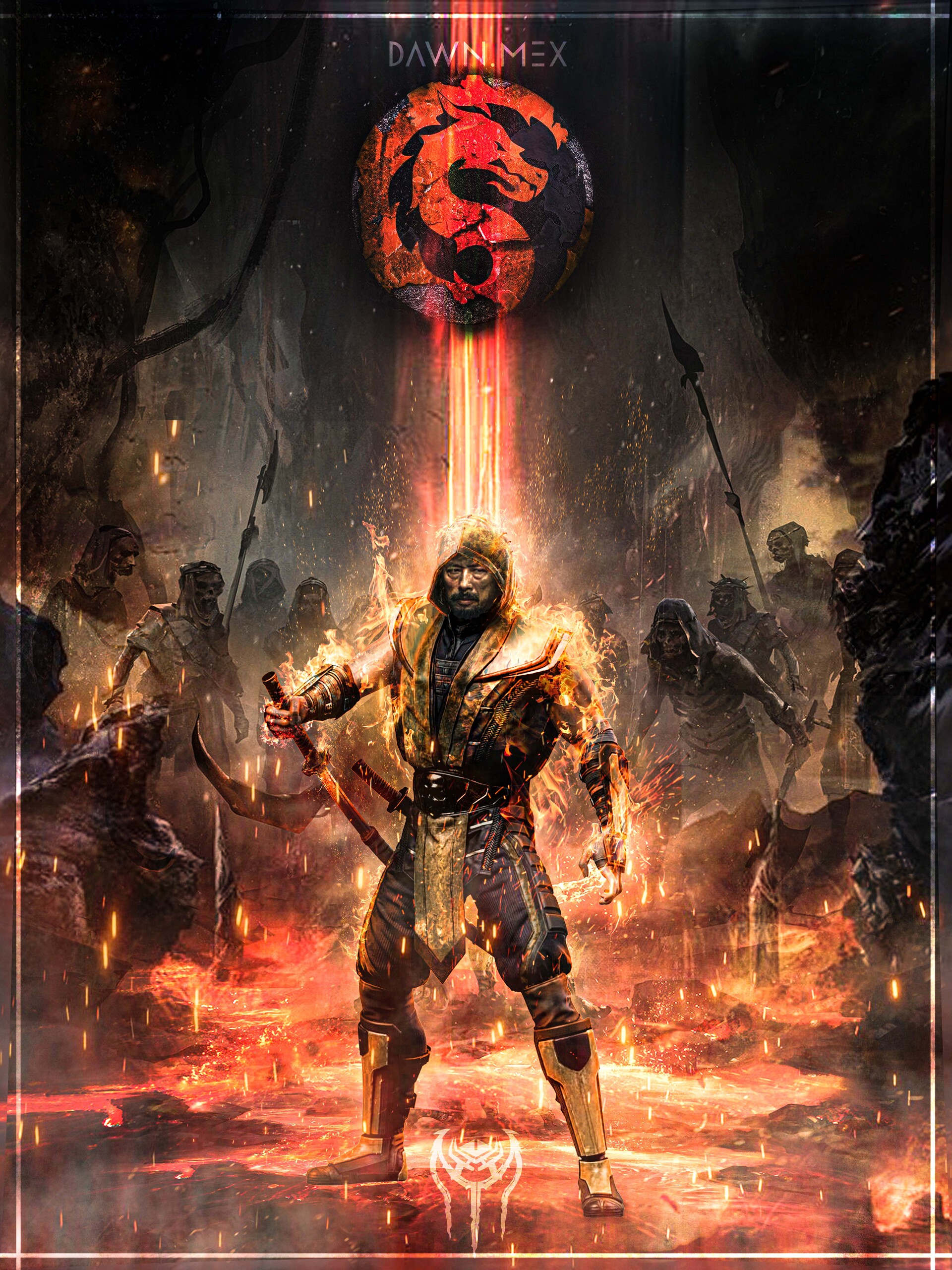 Mortal Kombat Scorpion Cool Art 2021 Wallpapers