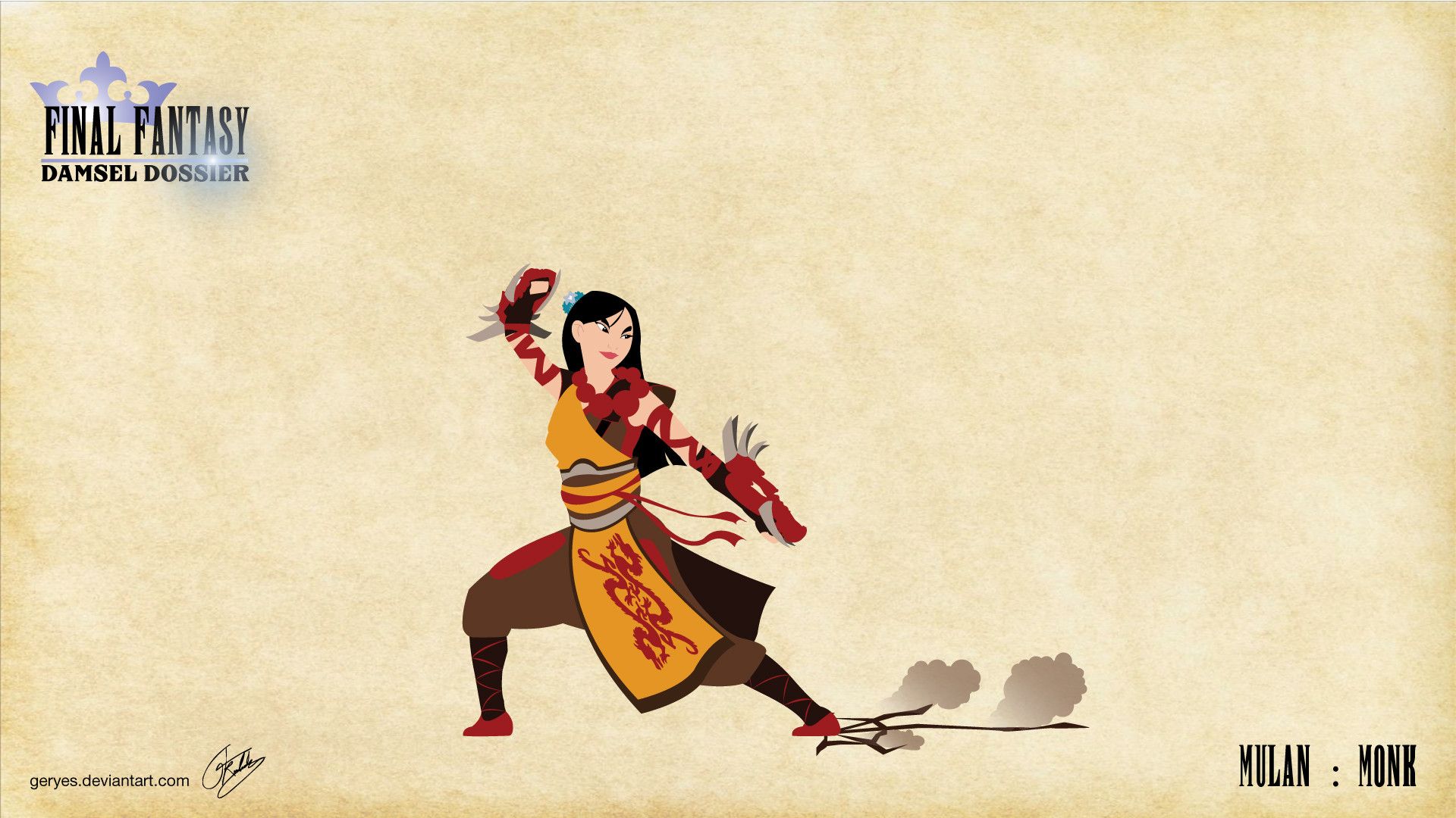 Mulan As Warrior Poster Wallpapers