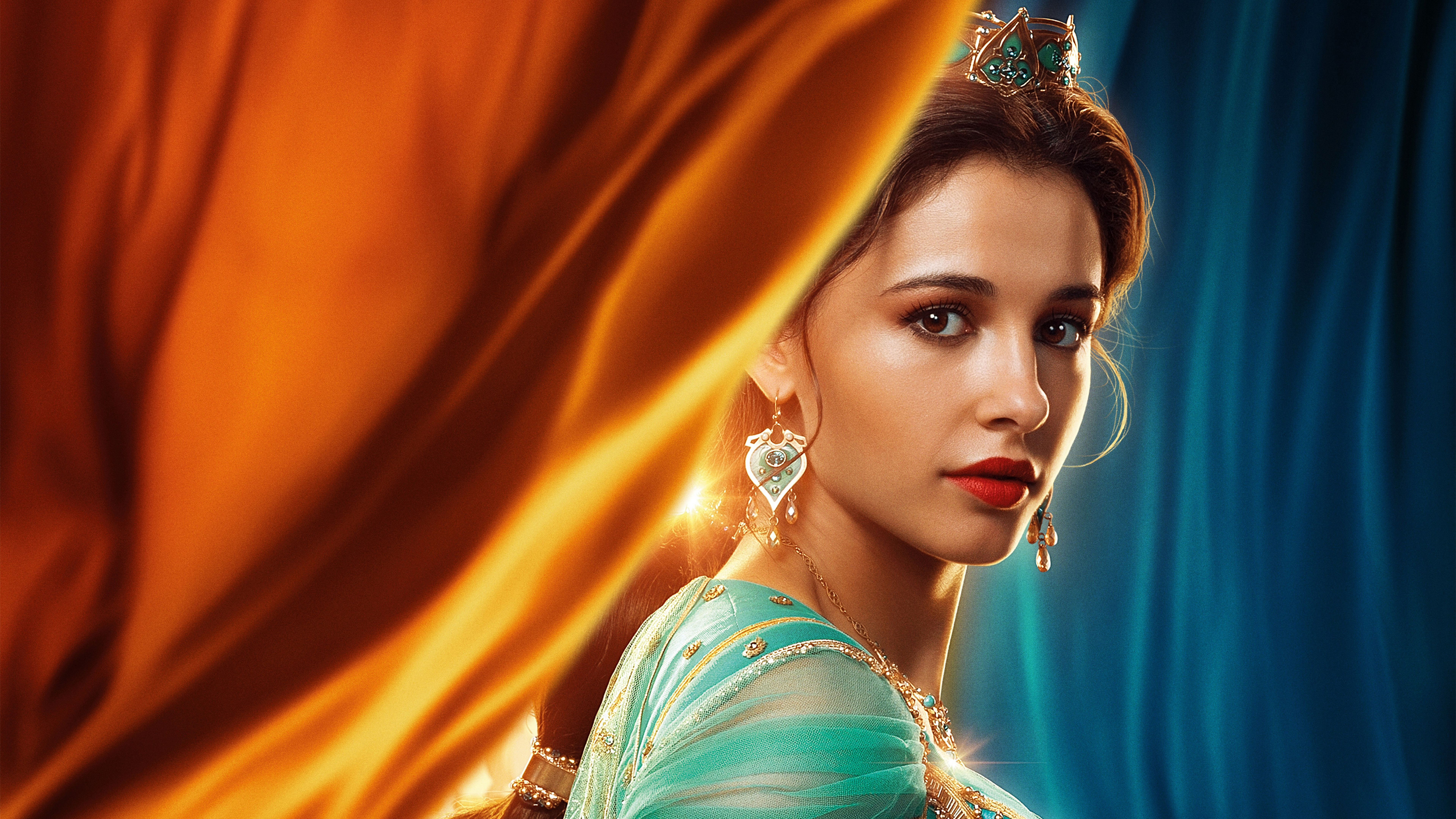 Naomi Scott As Jasmine In Aladdin Movie Wallpapers