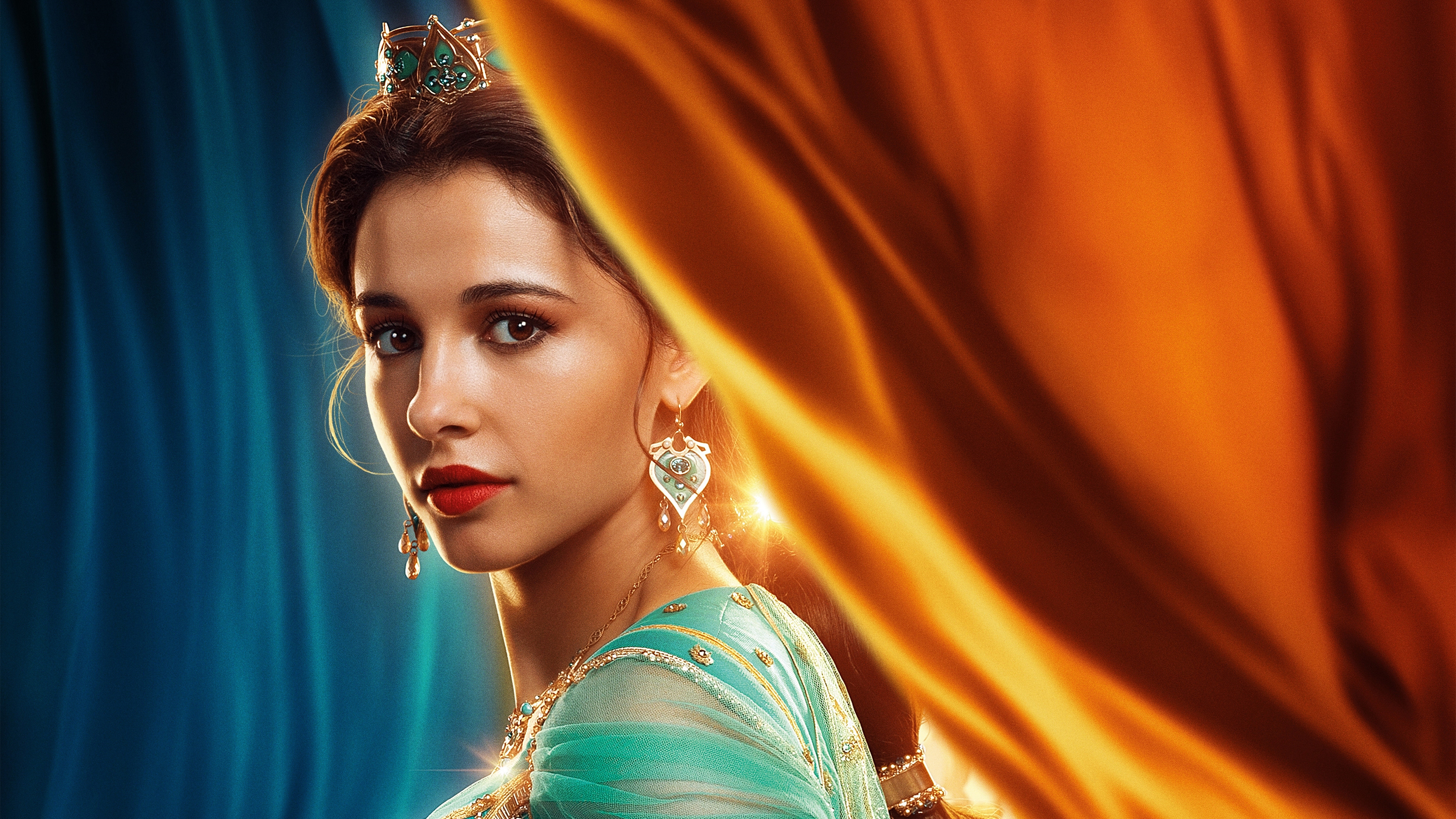 Naomi Scott As Princess Jasmine In Aladdin Movie Wallpapers