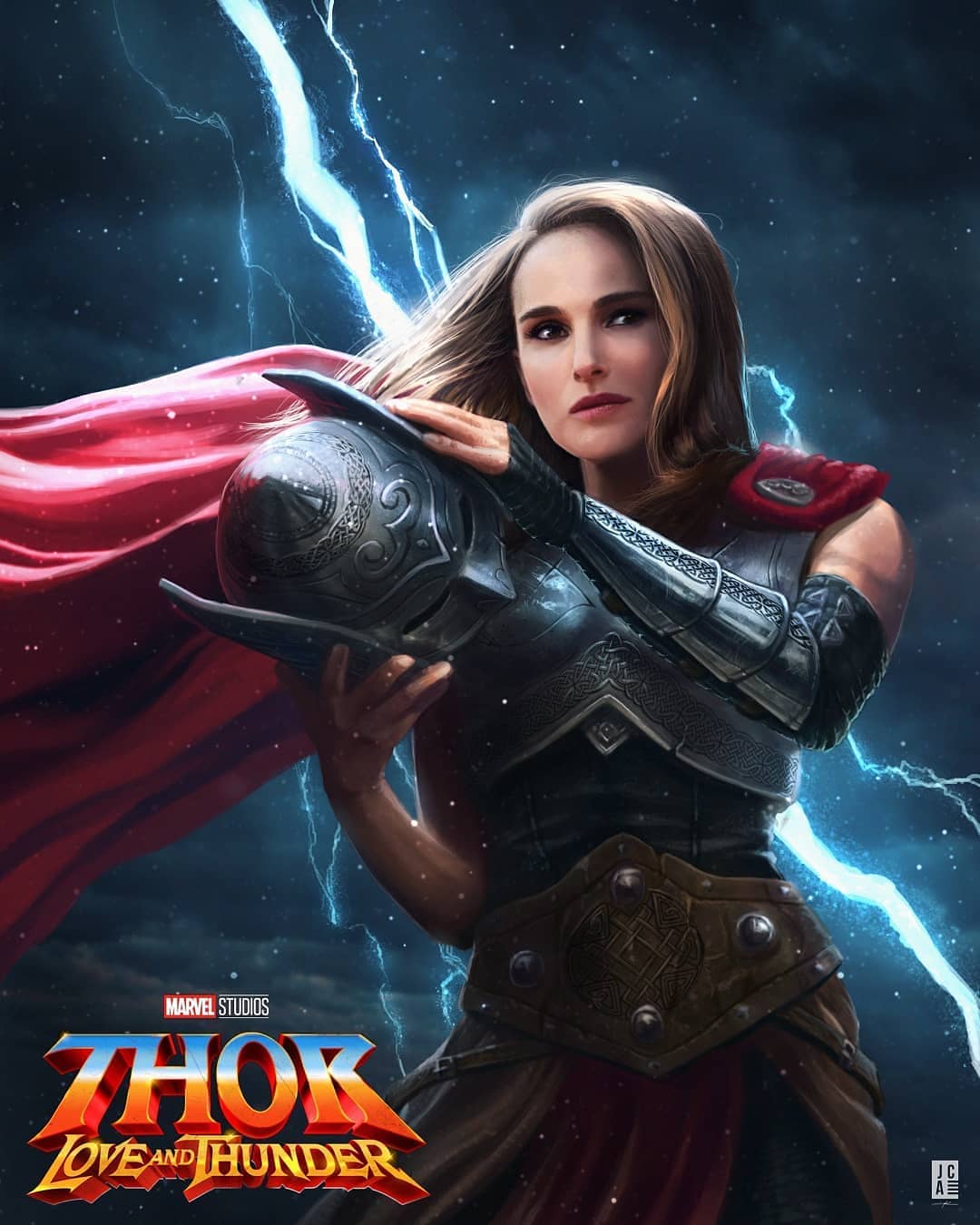 Natalie Portman As Lady Thor Fanart Wallpapers