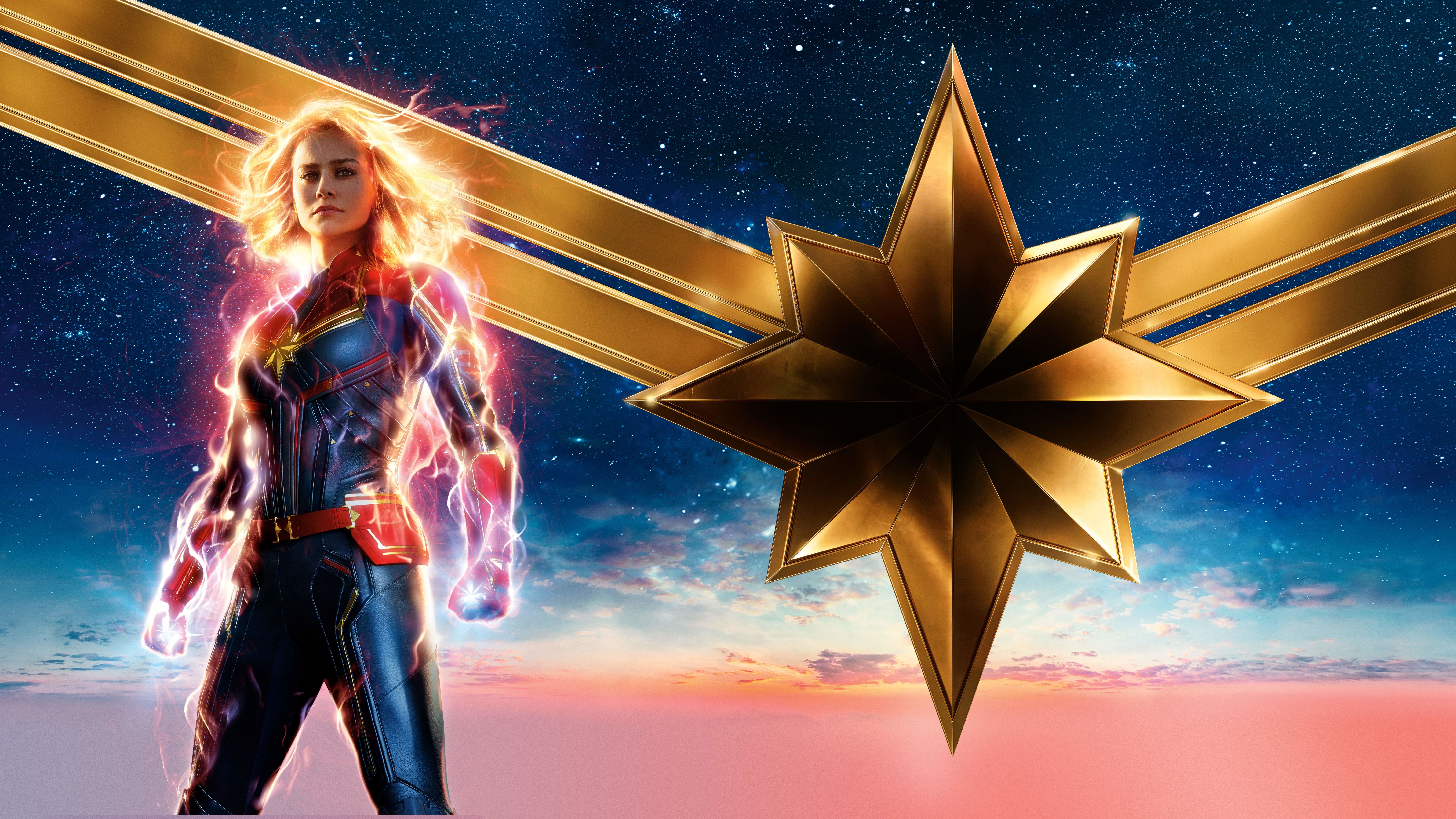 New Captain Marvel 2019 Movie Poster Wallpapers