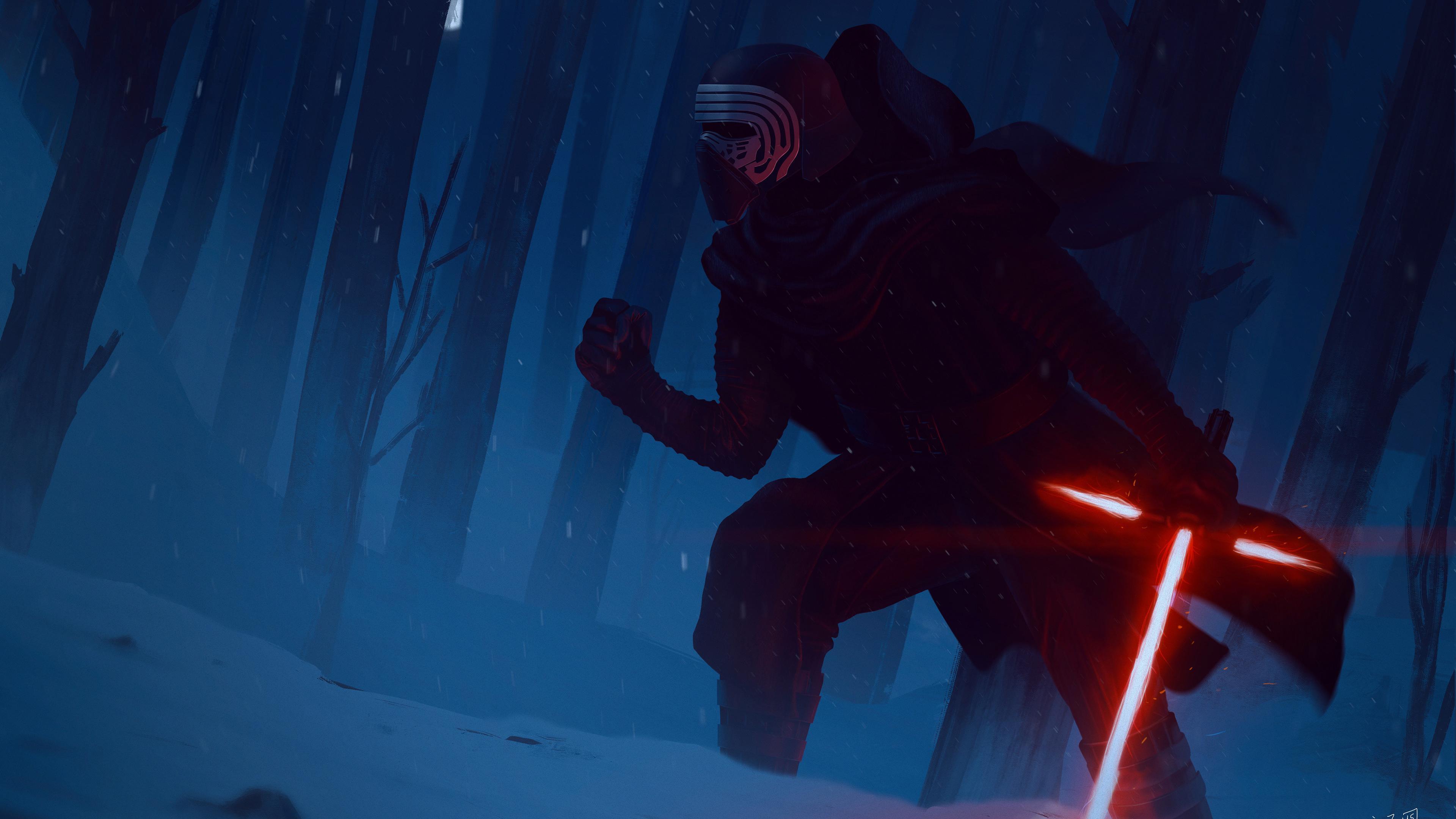 New Kylo Ren 4K Art Wallpapers