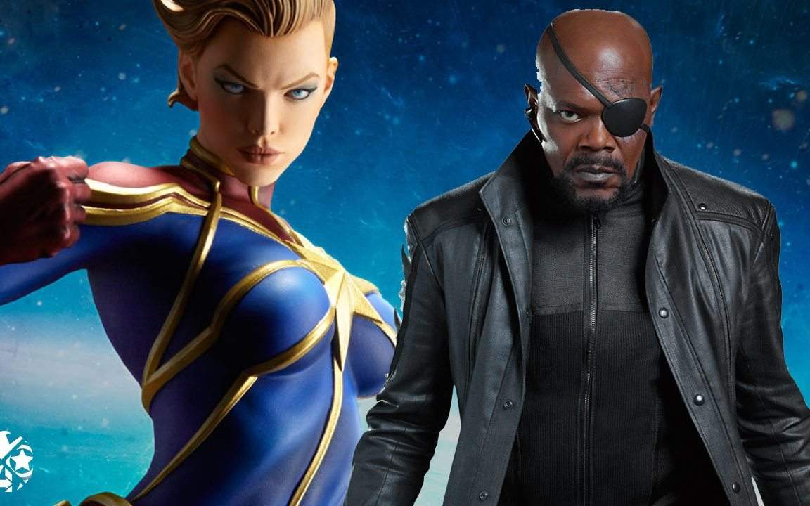 Nick Fury In Captain Marvel Movie Wallpapers