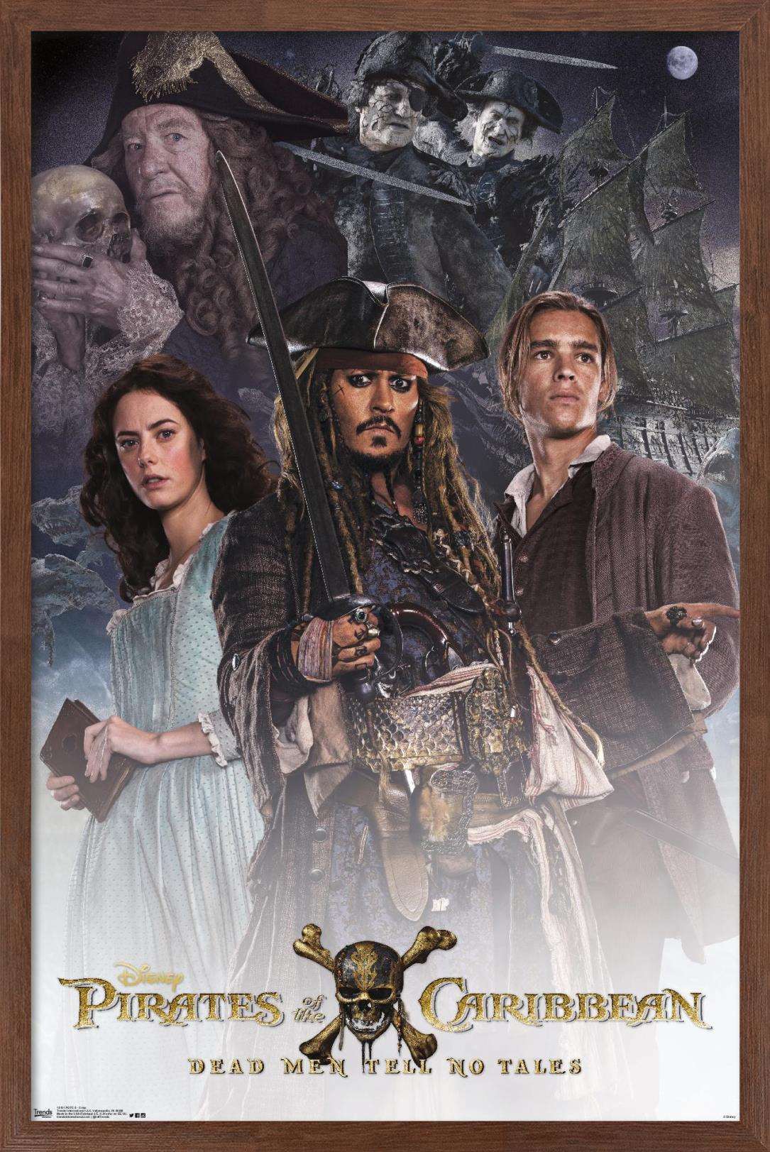 Pirates Of The Caribbean Dead Men Tell No Tales Movie Cast Poster Wallpapers