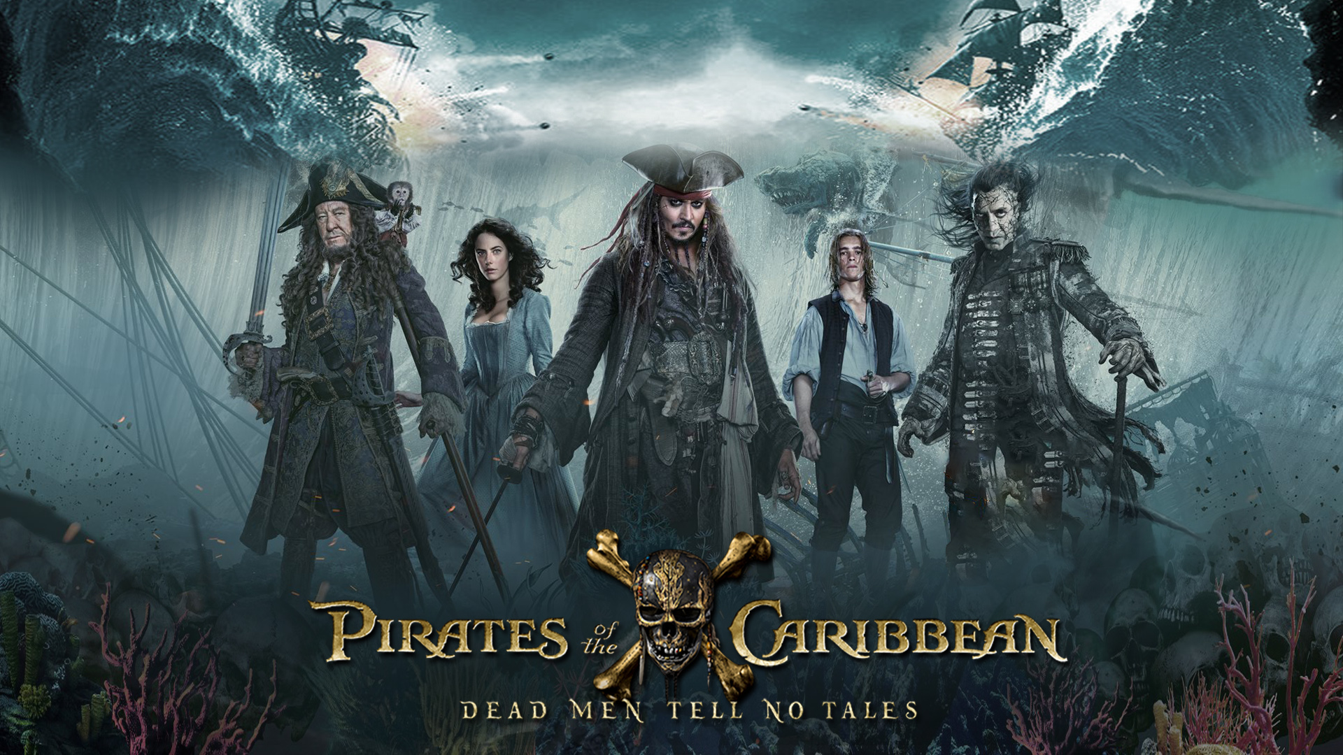 Pirates Of The Caribbean: Dead Men Tell No Tales Movie Poster Wallpapers