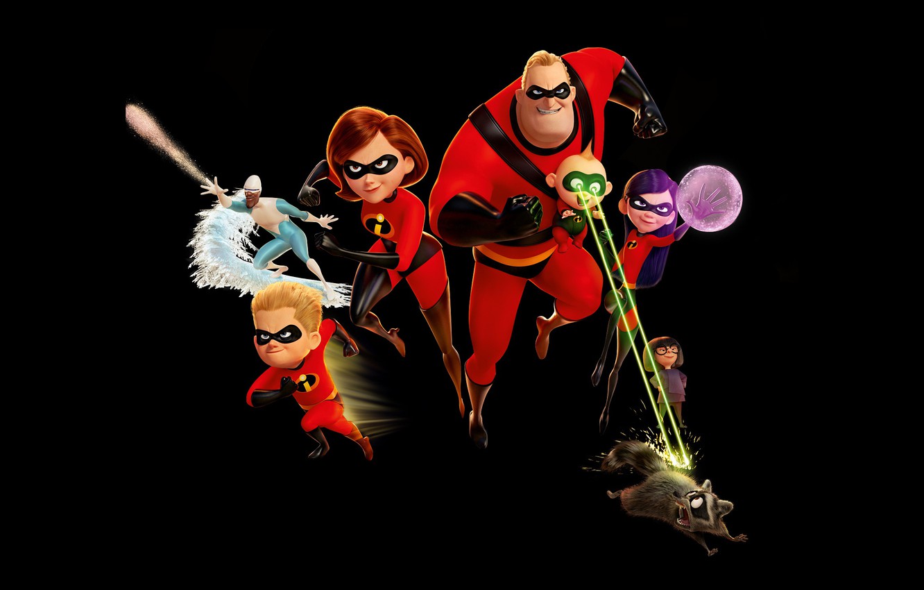 Pixar Incredibles 2 All Character Poster Wallpapers