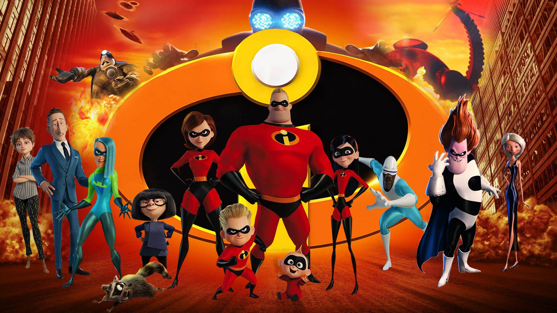 Pixar Incredibles 2 All Character Poster Wallpapers