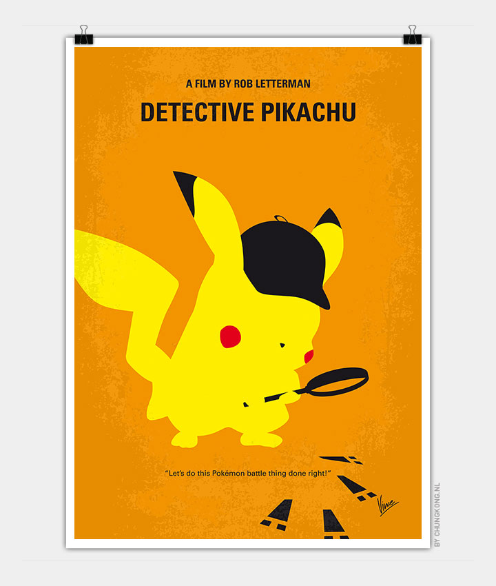 PokeMon Detective Pikachu Movie Minimalist Poster Wallpapers