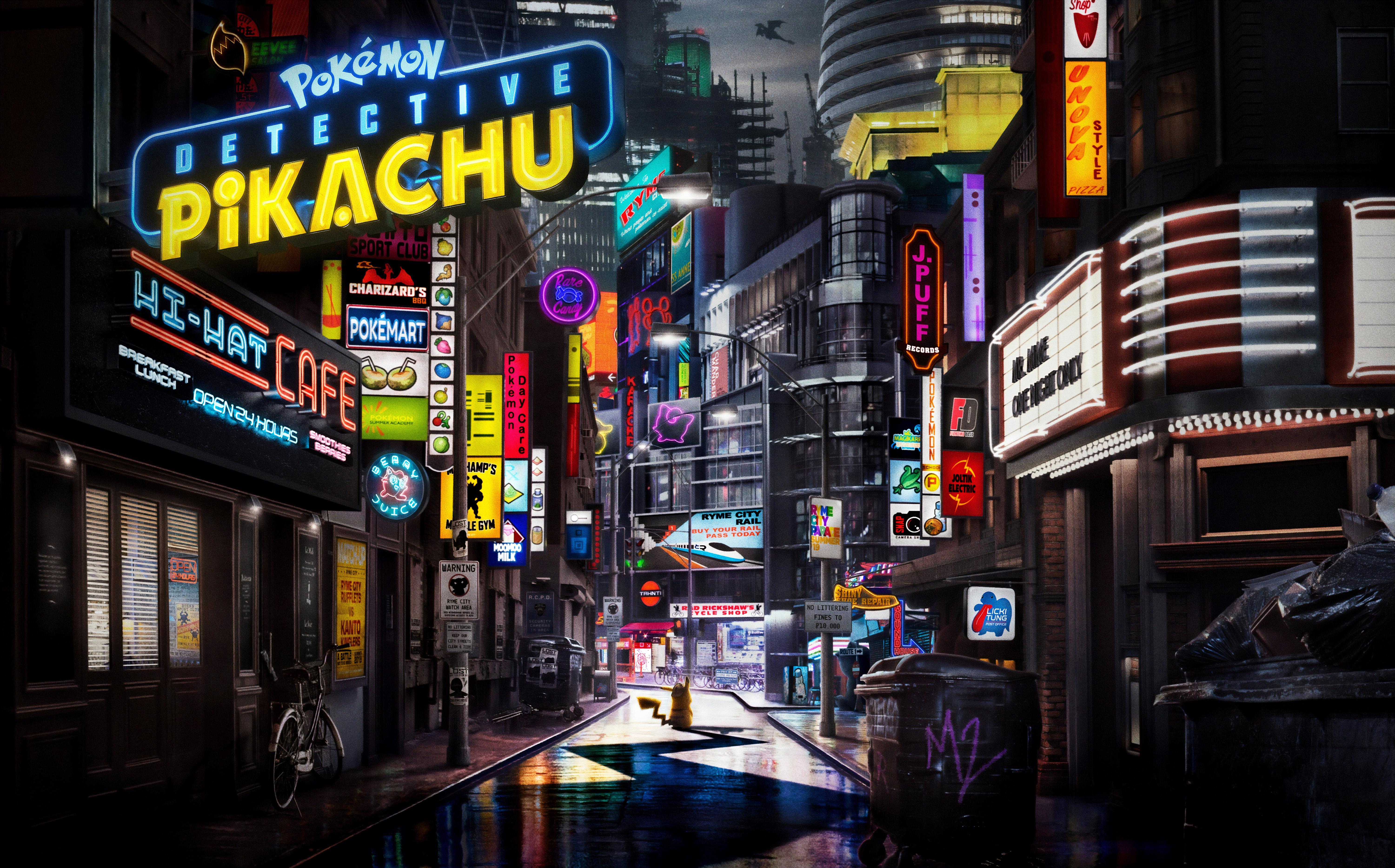 Poster Of Detective Pikachu Pokemon Movie Wallpapers