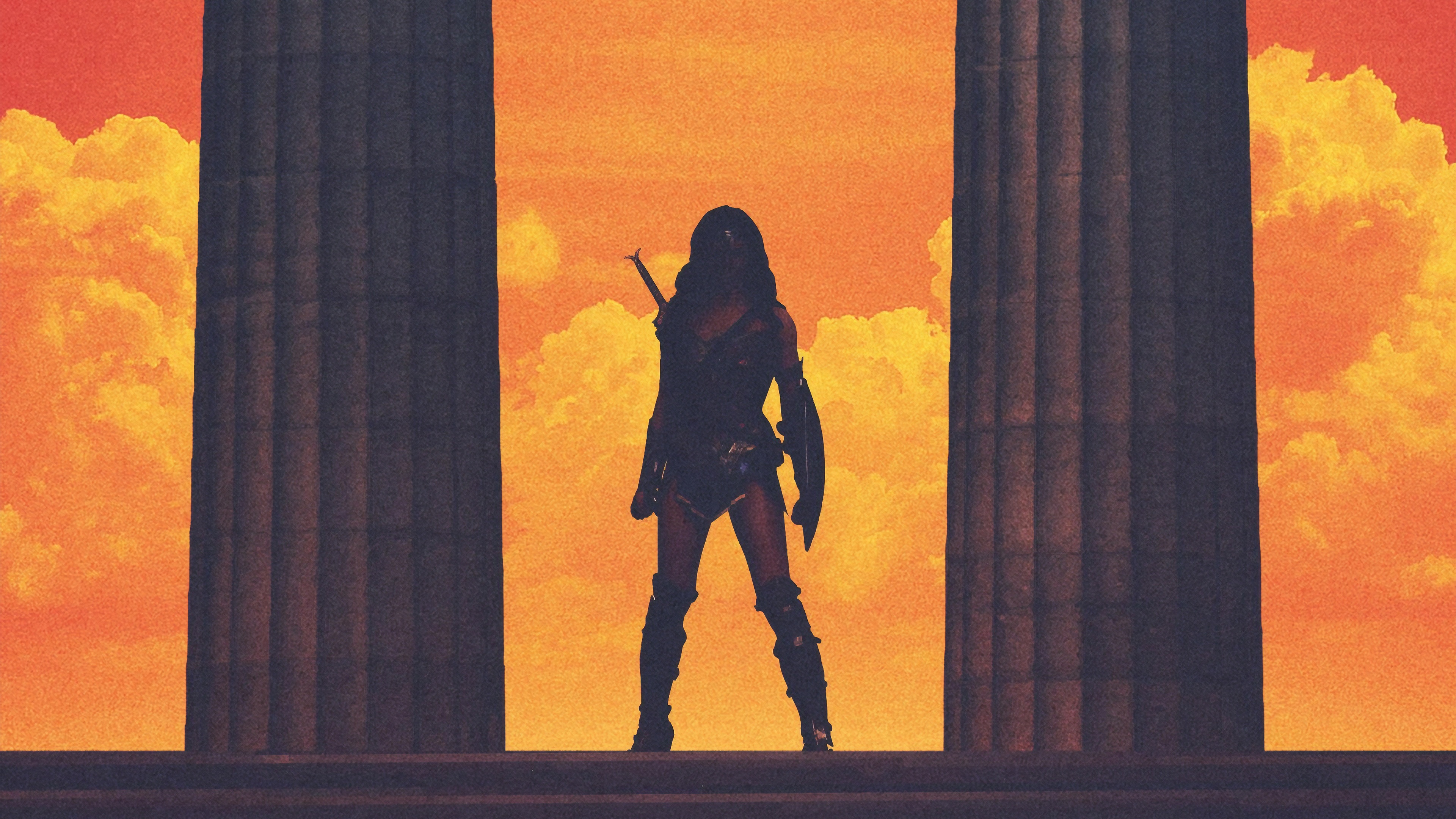 Poster Of Wonder Woman 4K Wallpapers