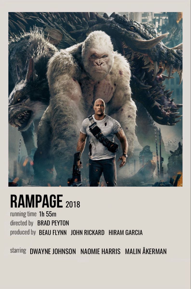 Rampage Dwayne Johnson, George The Giant Gorilla And Dinosaur Wallpapers