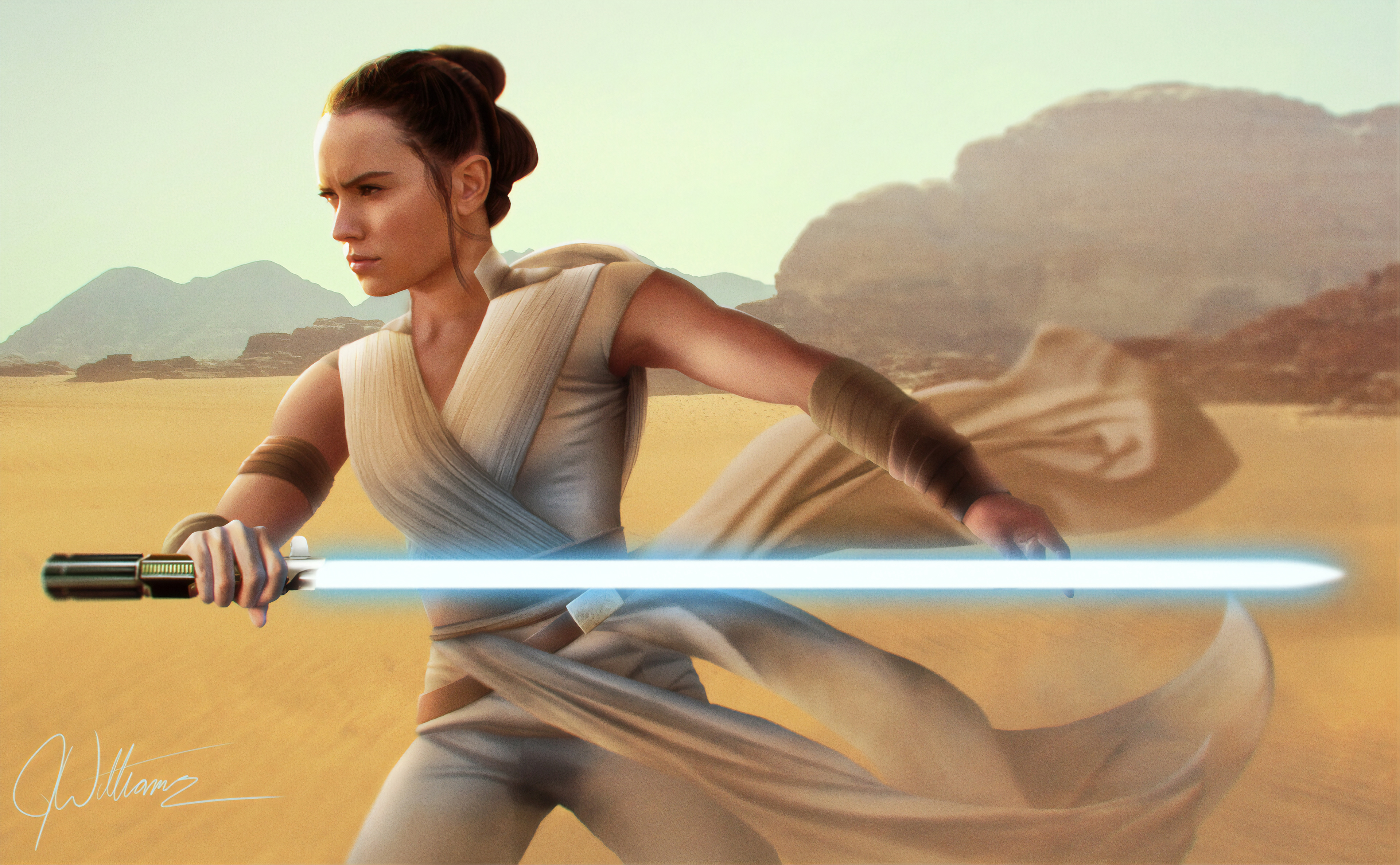 Rey Star Wars Artwork Wallpapers