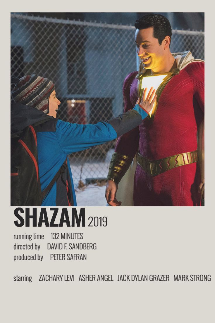 Shazam Movie Minimal Poster Wallpapers