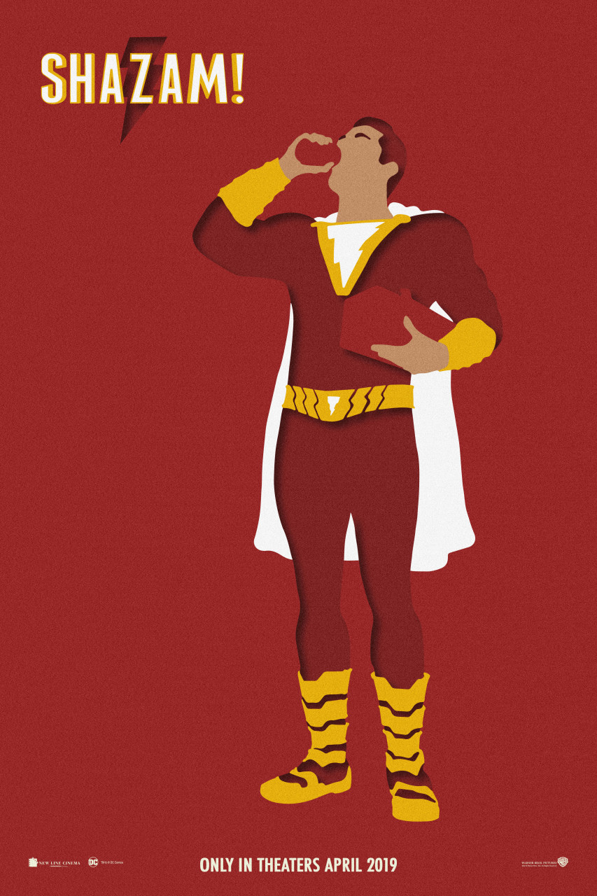 Shazam Movie Minimal Poster Wallpapers