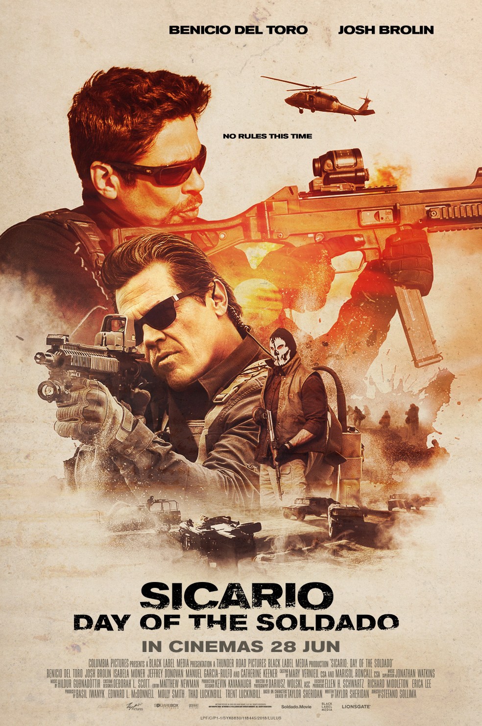 Sicario Day Of The Soldado Movie Poster 2018 Wallpapers