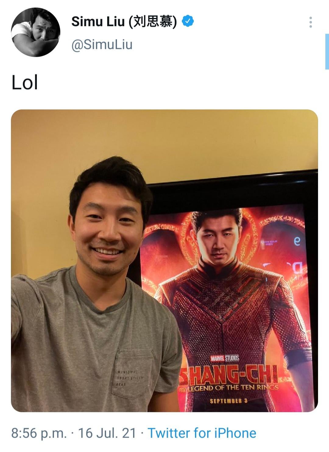 Simu Liu In Shang-Chi Marvel Movie Wallpapers