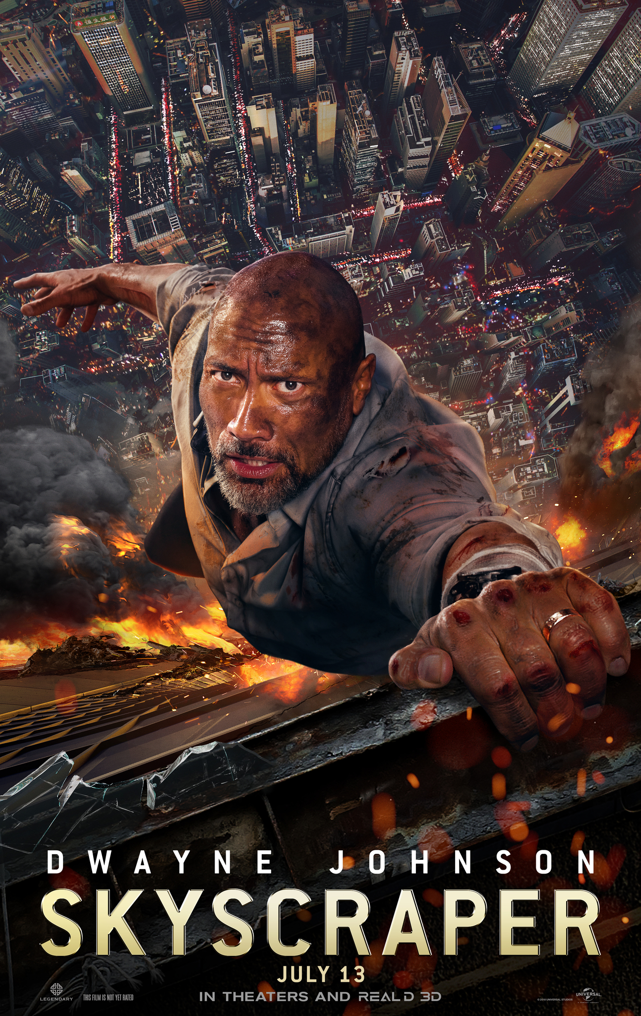 Skyscraper Dwayne Johnson 2018 Movie Wallpapers