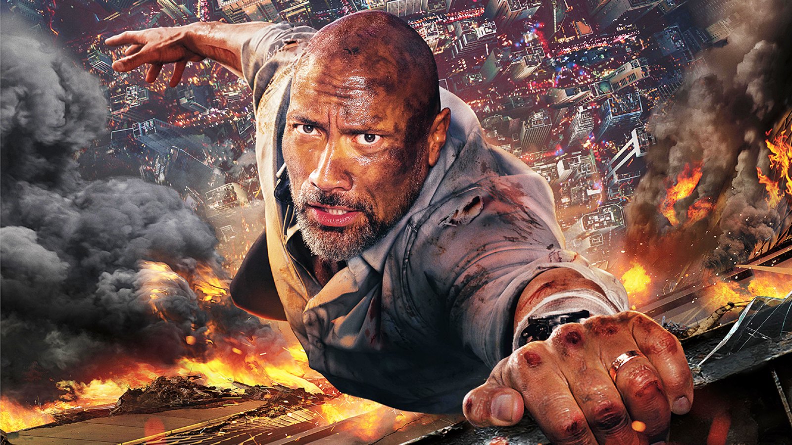 Skyscraper Dwayne Johnson 2018 Movie Wallpapers