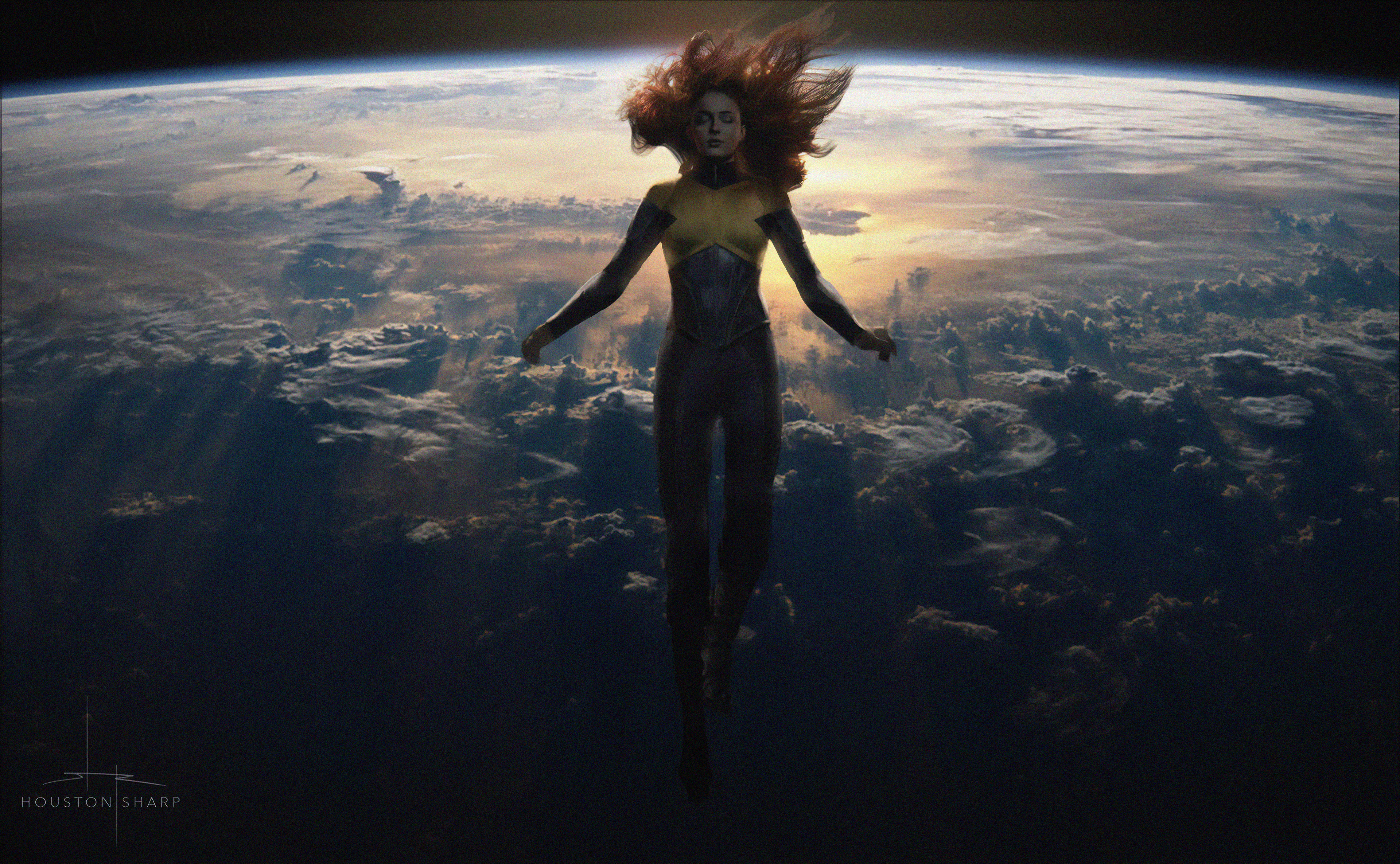 Sophie Turner X-Men Dark Phoenix Poster Wallpapers