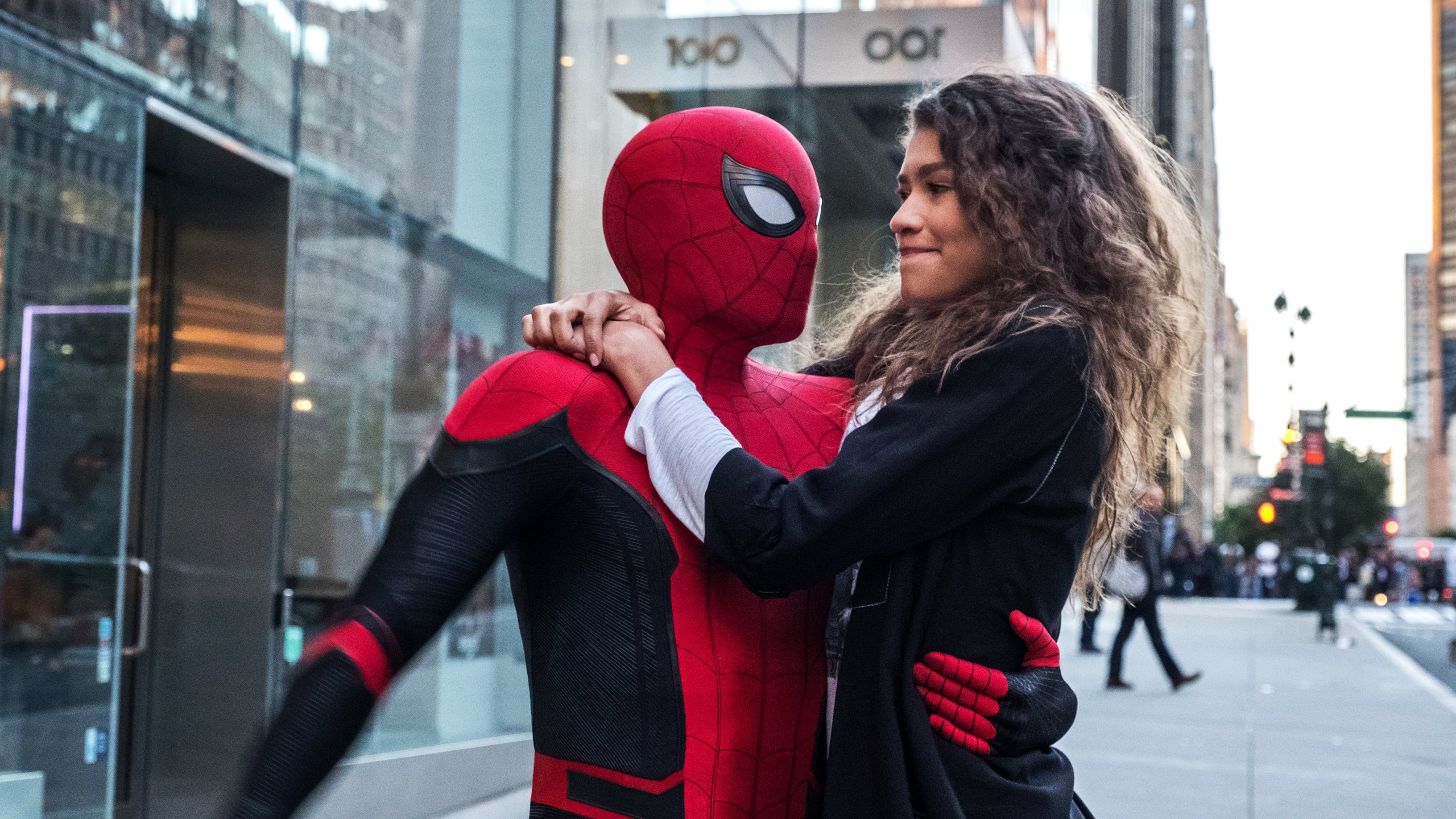 Spider Man And Zendaya In Spider Man Far From Home Wallpapers