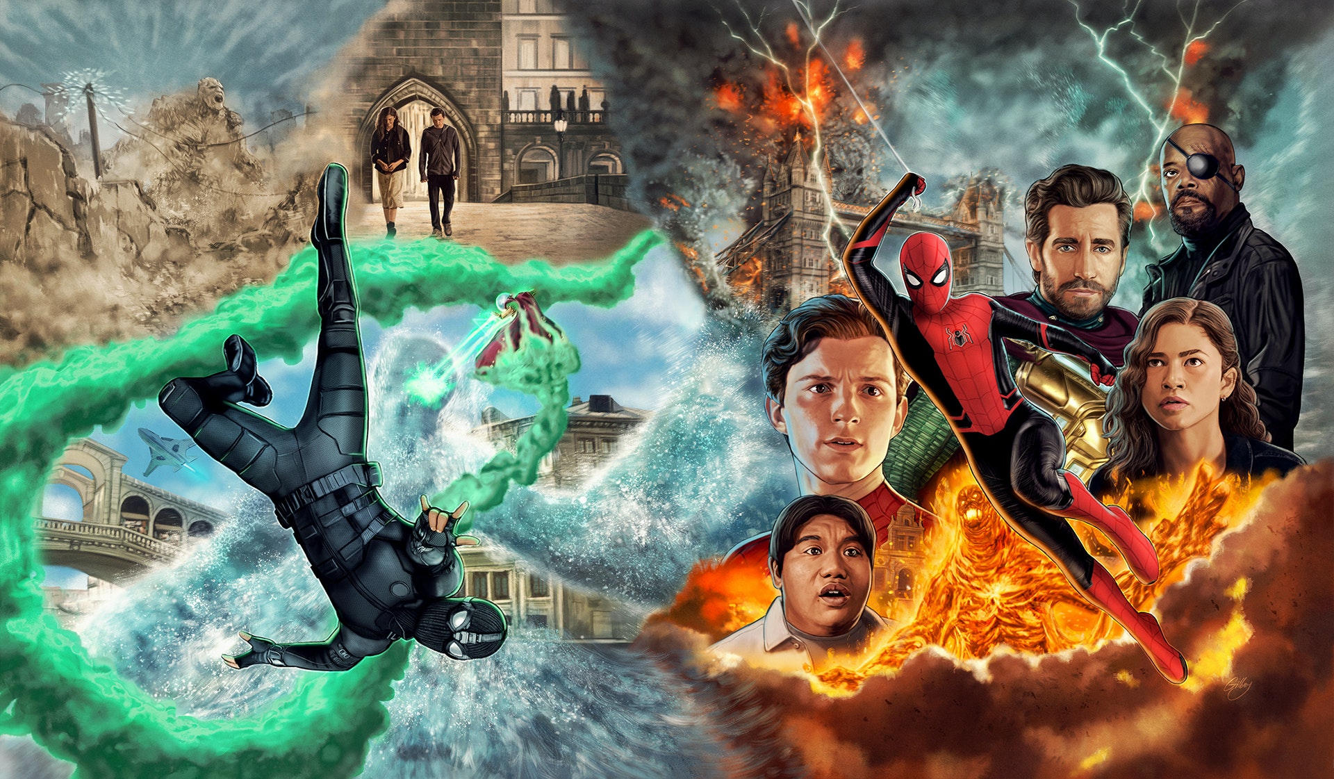 Spider Man Far From Home Cover Art Wallpapers