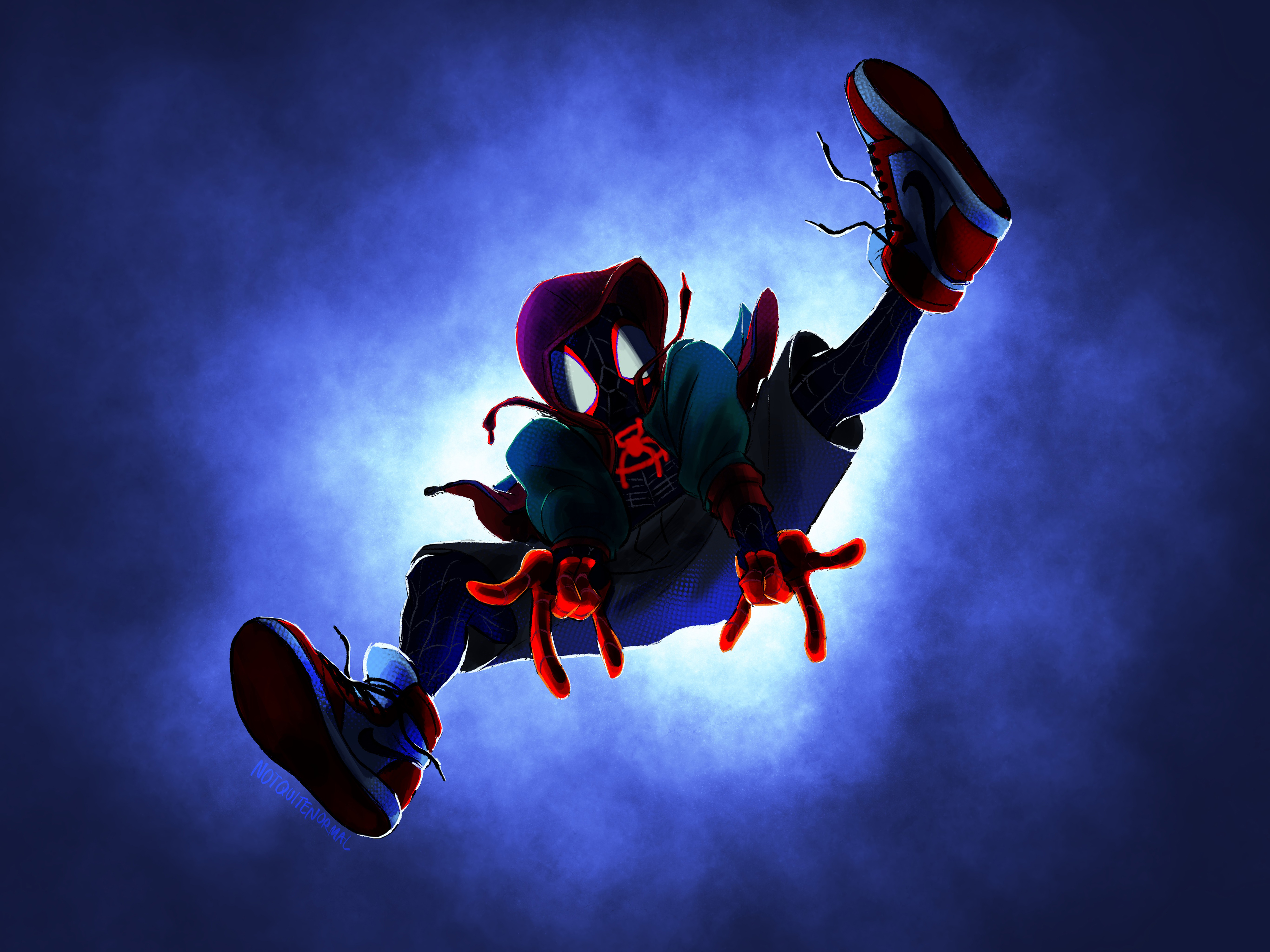 Spider-Man Art Into The Spider-Verse 4K Wallpapers