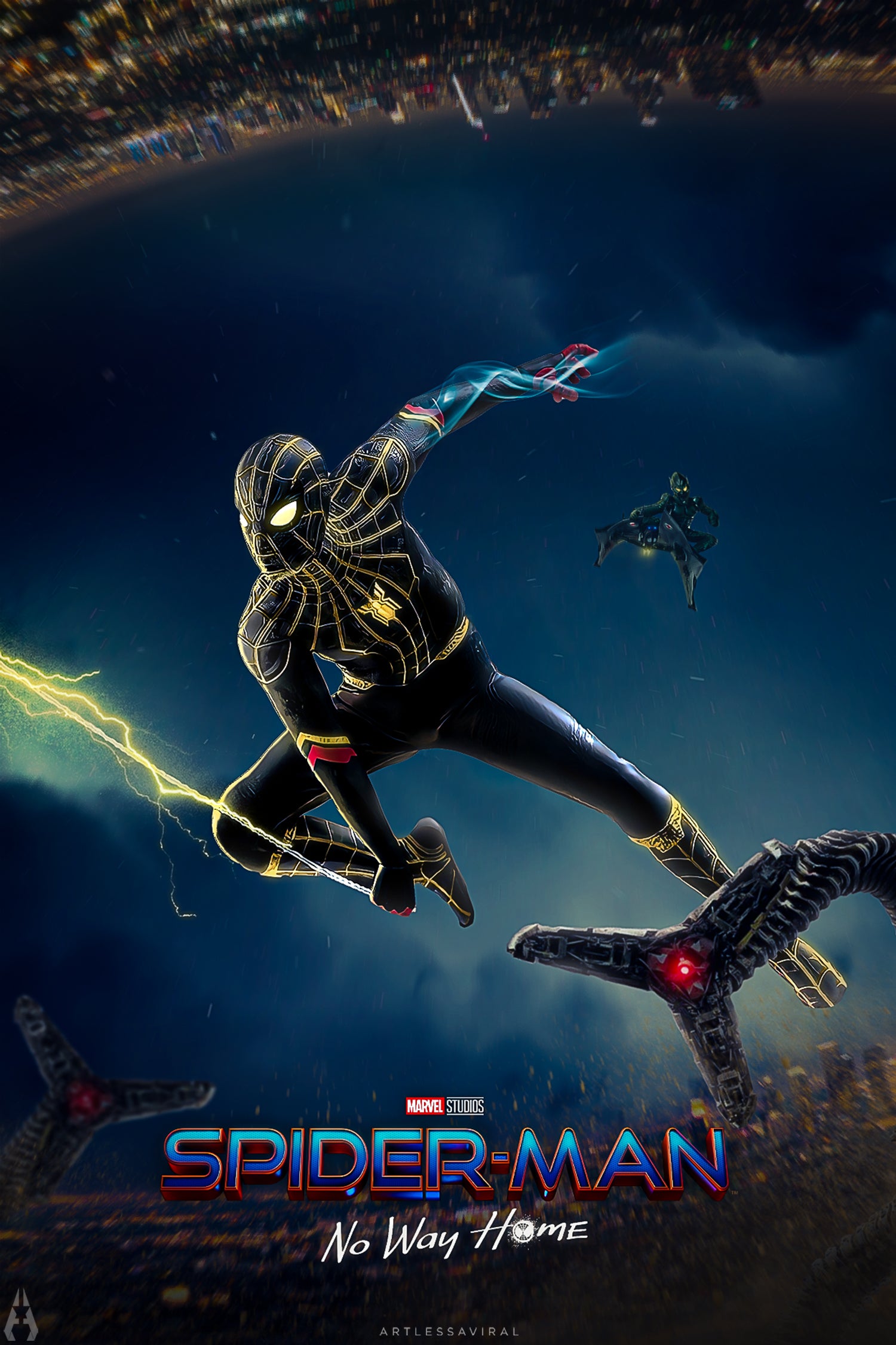 Spiderman Black Suit No Way Home Wallpapers