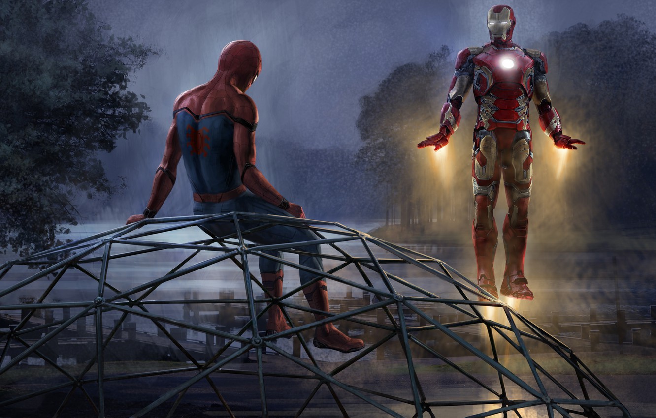 Spiderman Homecoming Iron Man Wallpapers