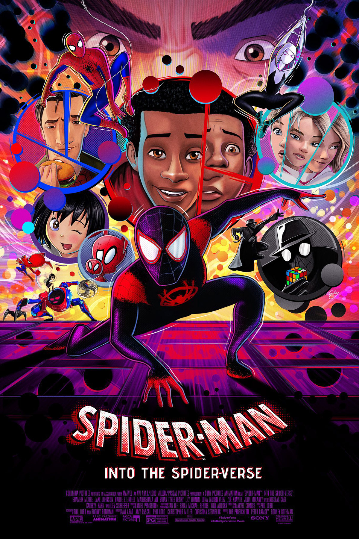 Spiderman Into The Spider Verse Movie Official Poster Wallpapers