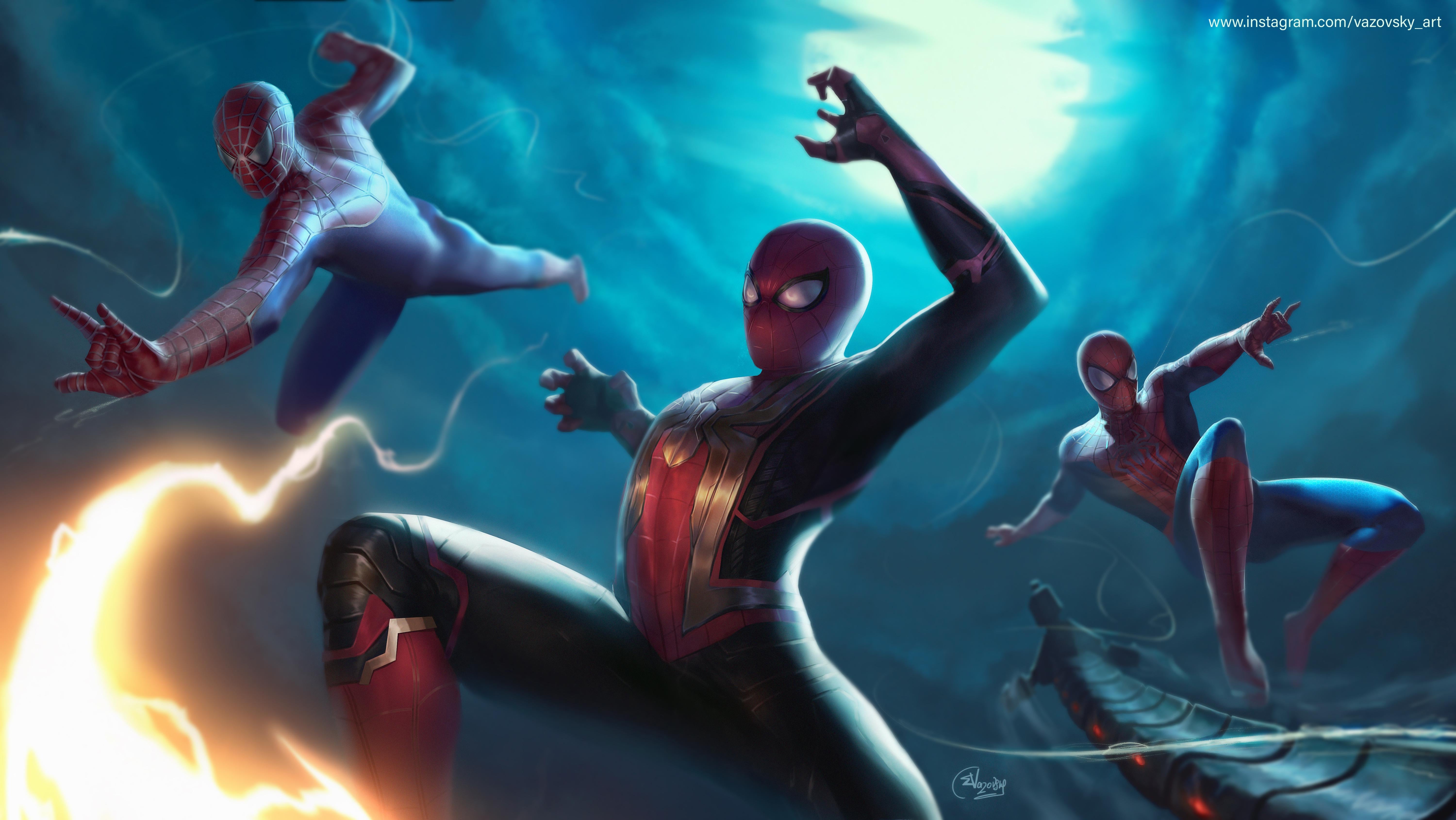 Spiderman No Way Home Cool Fan Art Wallpapers