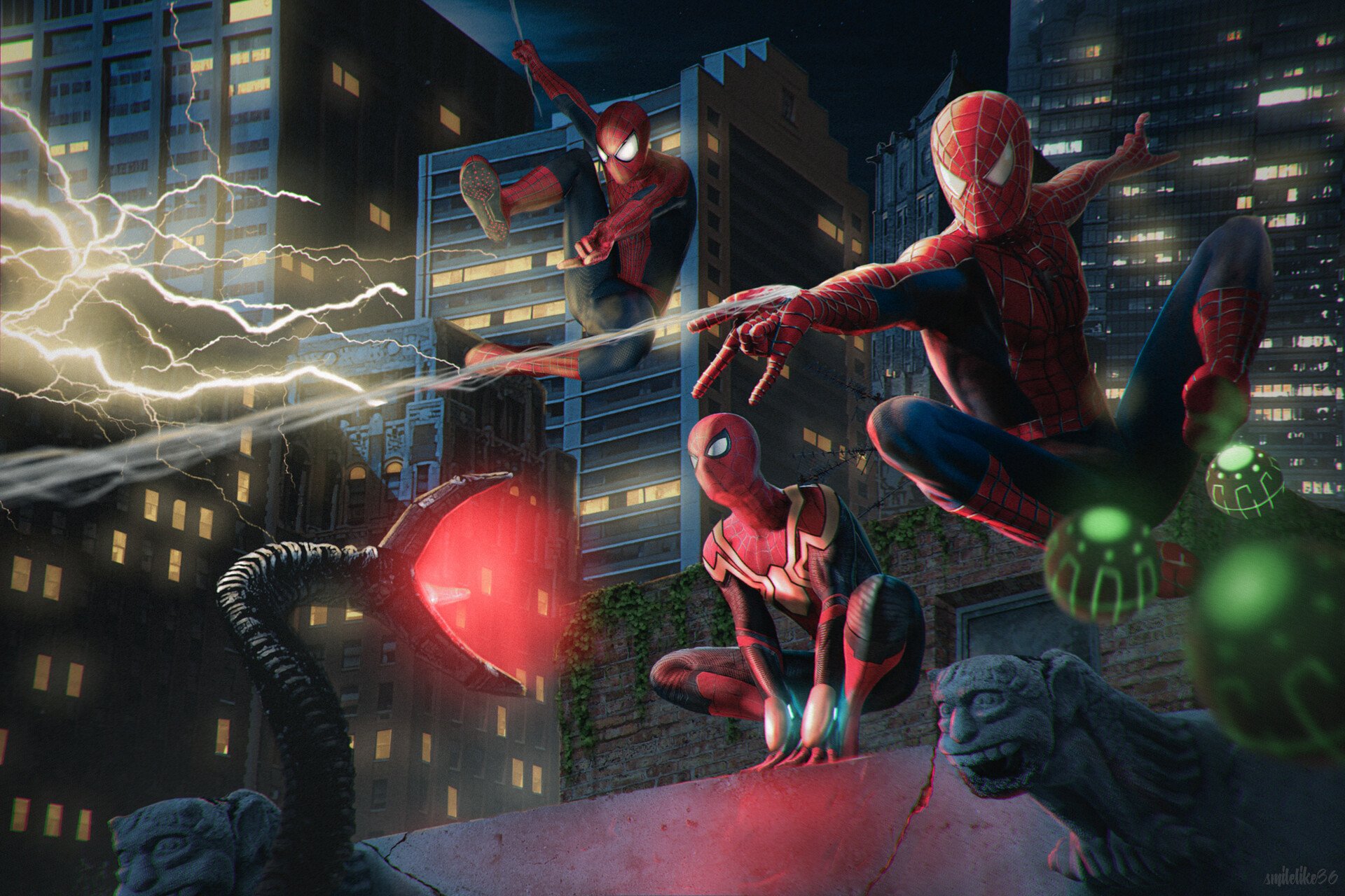 Spider-Man No Way Home Face Digital Art Wallpapers