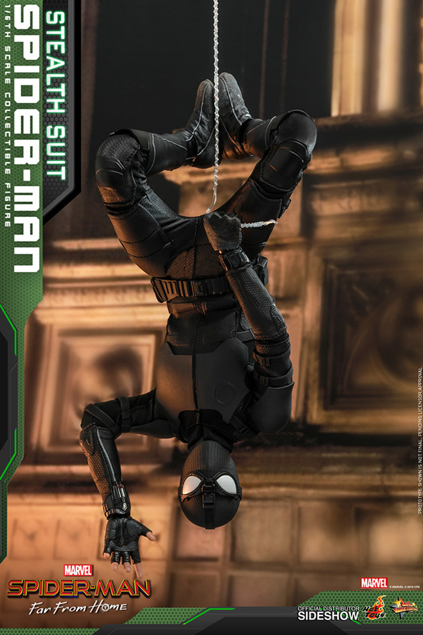 Spidey Stealth Black Suit In Spider Man Far From Home Wallpapers