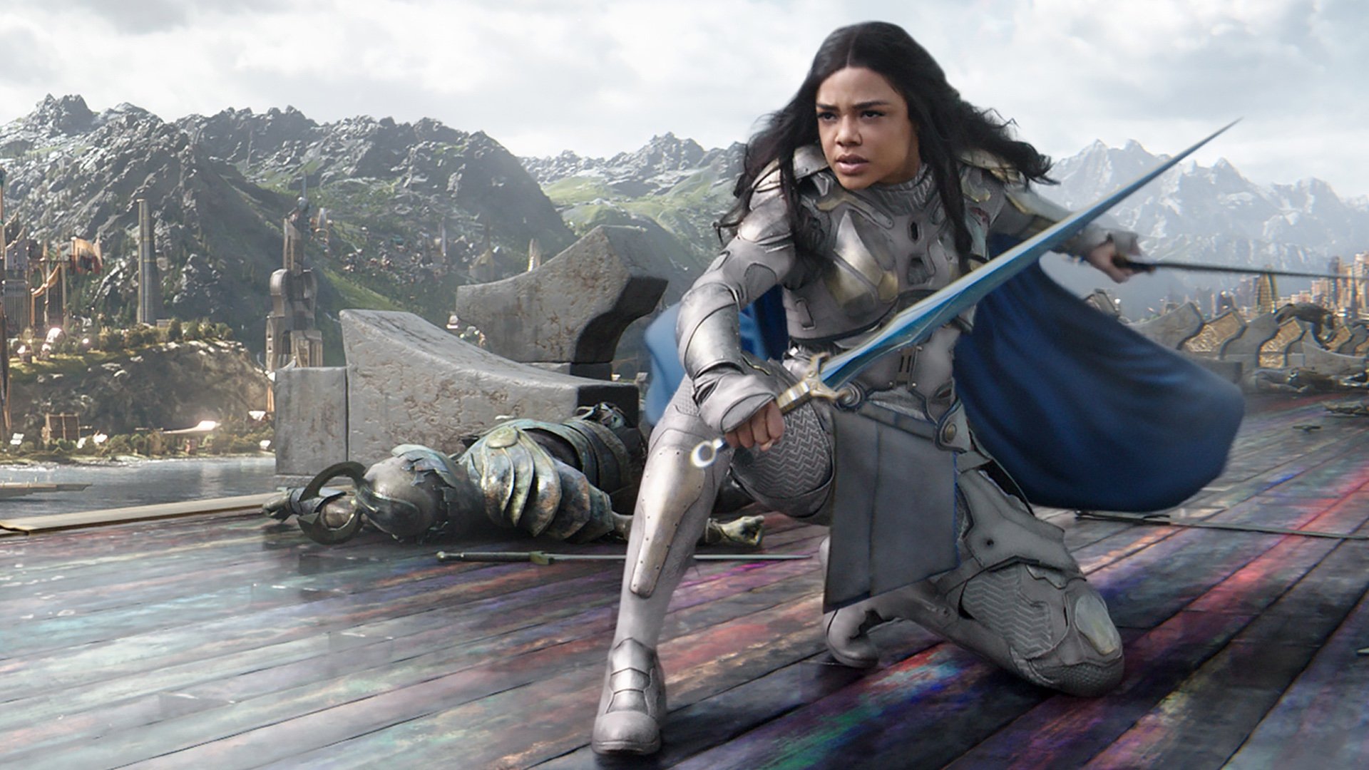 Tessa Thompson As Valkyrie In Thor Wallpapers