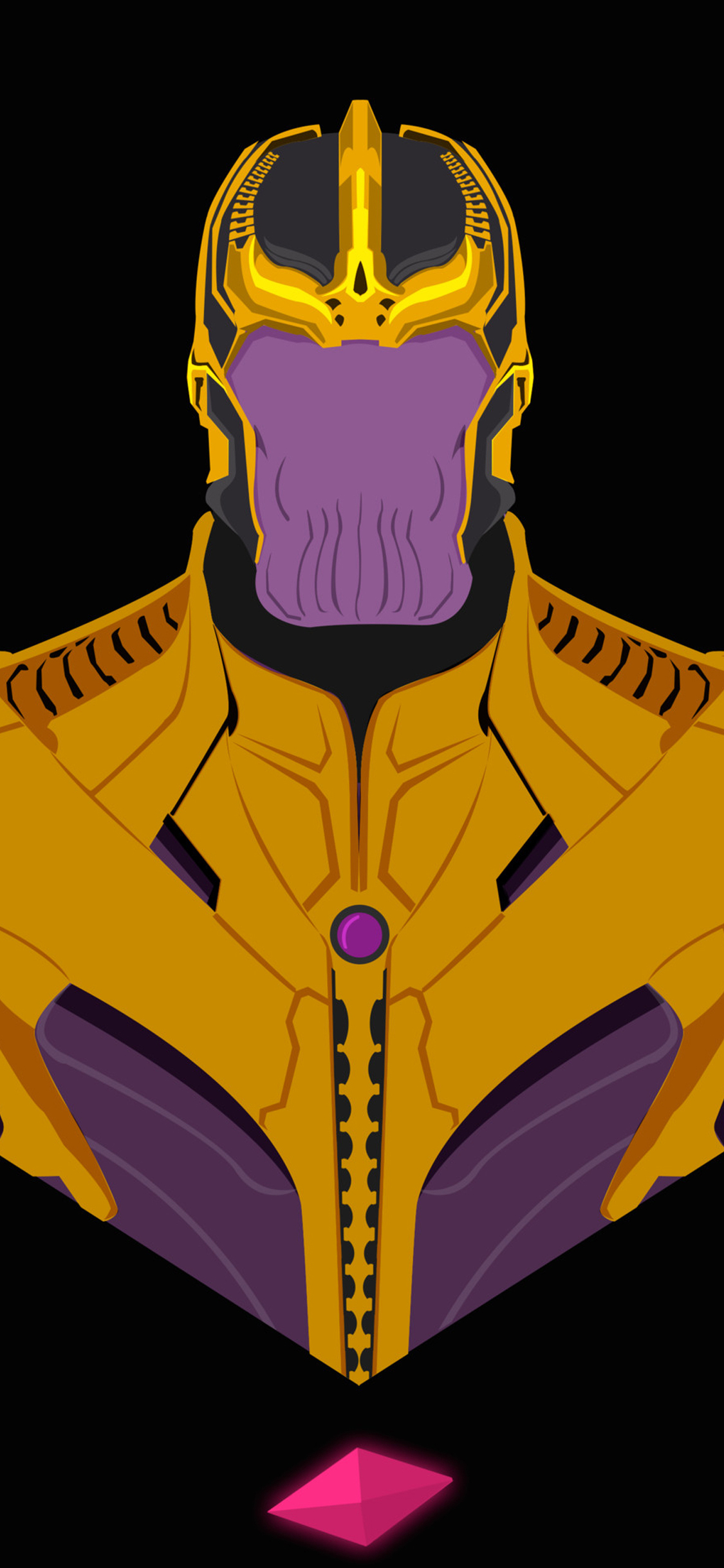 Thanos Artwork With Infinity Stone Wallpapers