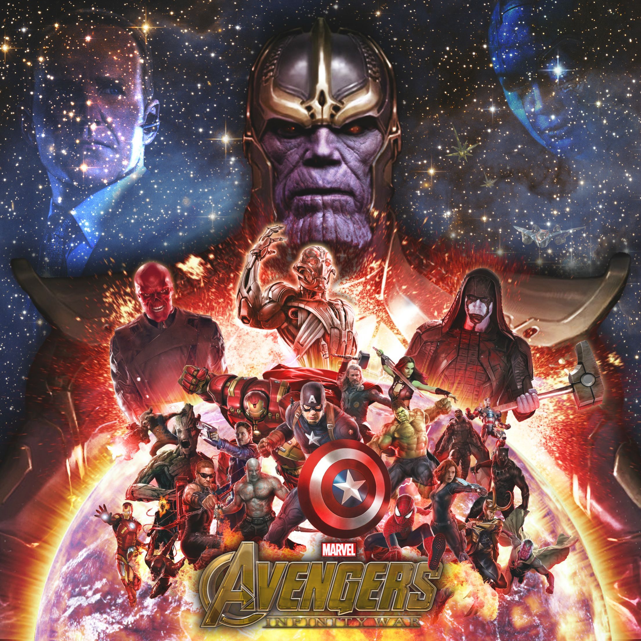 Thanos Avengers Infinity War Poster Wallpapers