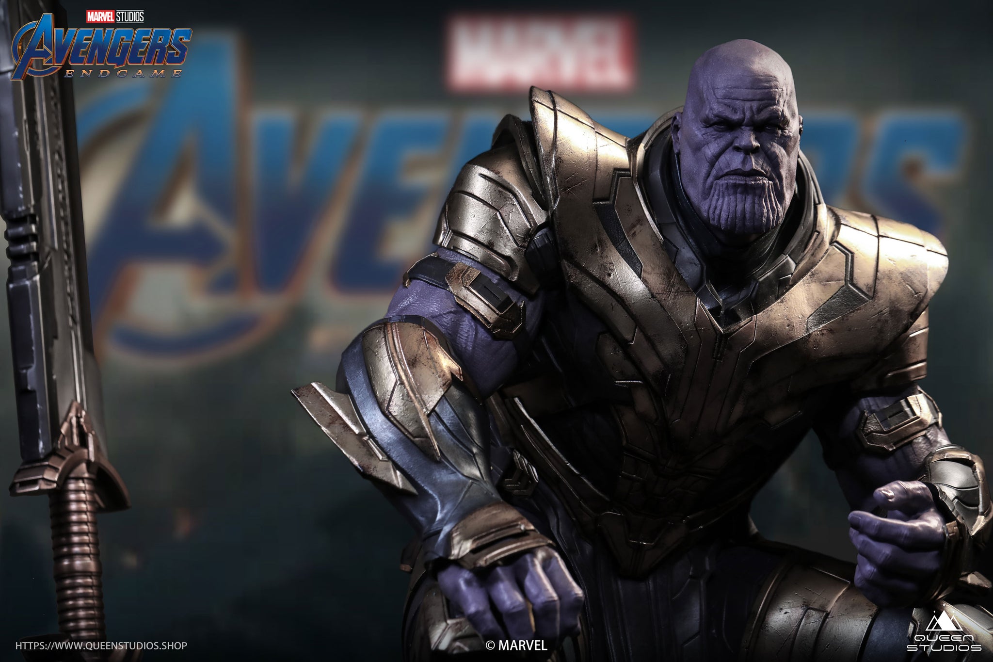 Thanos Sitting In Avengers Endgame Wallpapers