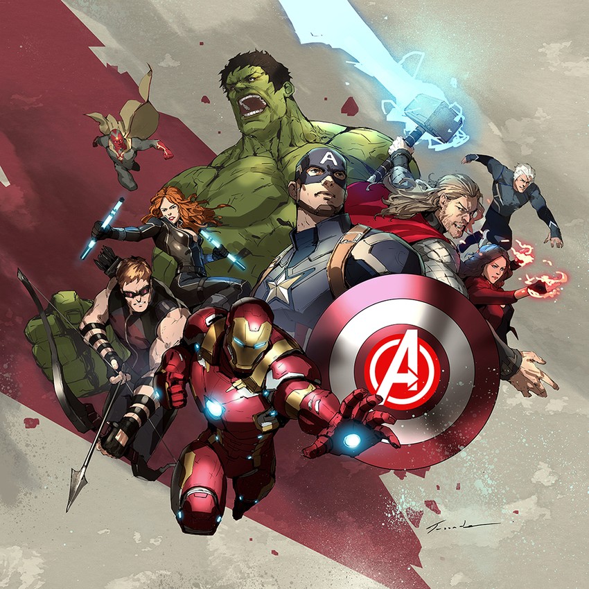 The Avengers Art Captain America, Iron Man, Thor, Black Widow And Hulk Wallpapers