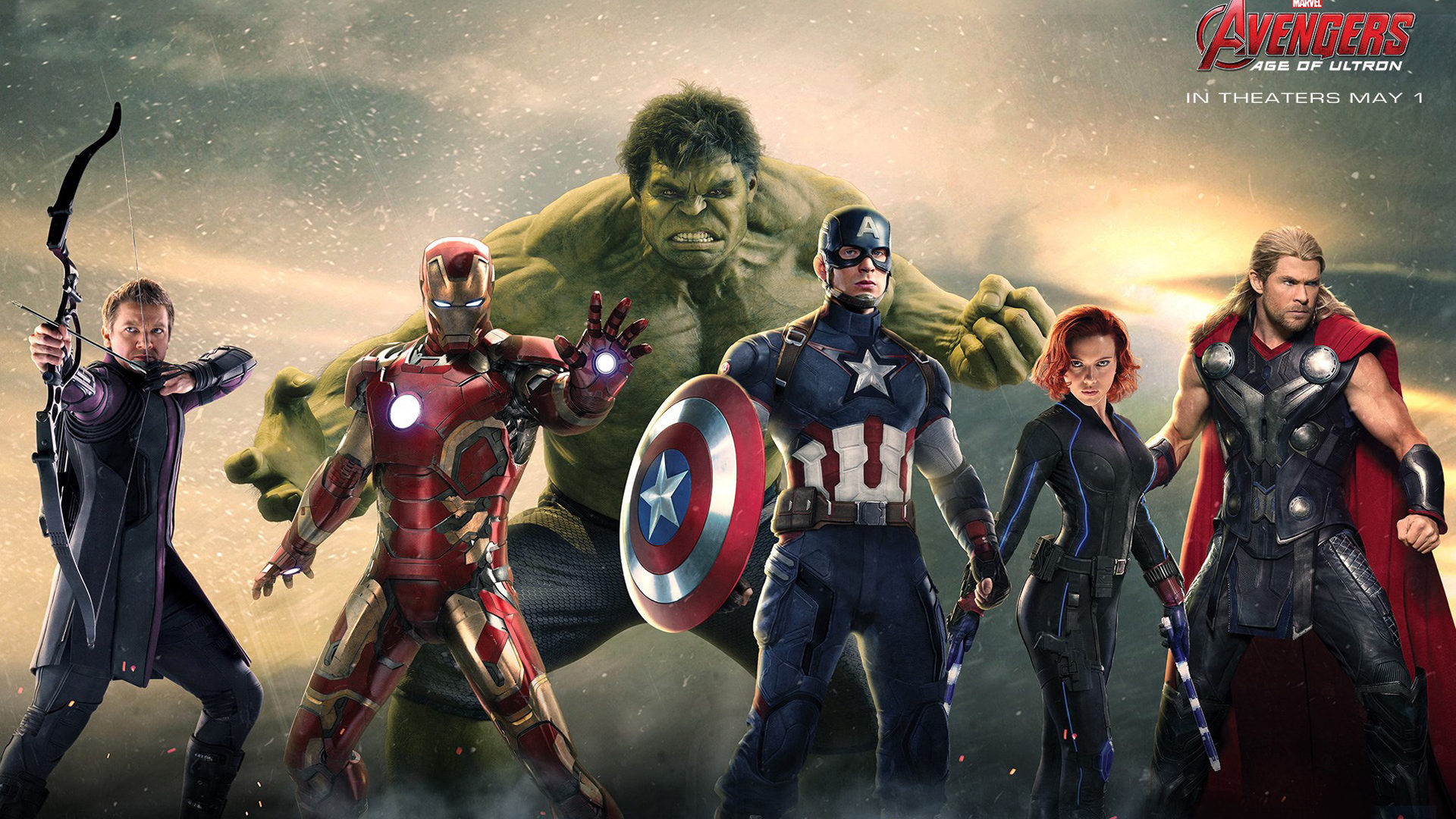 The Avengers Art Captain America, Iron Man, Thor, Black Widow And Hulk Wallpapers