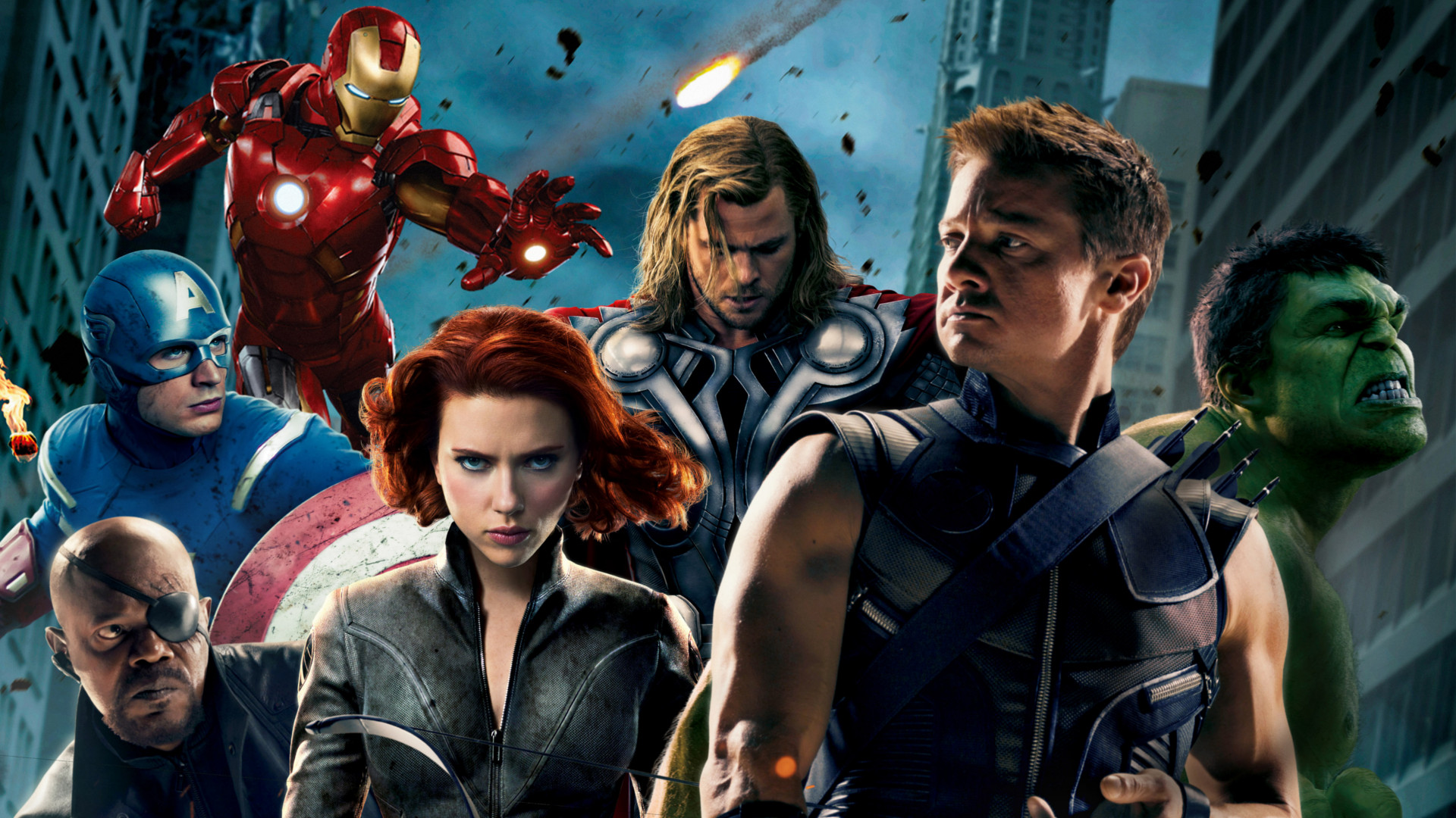 The Avengers Art Captain America, Iron Man, Thor, Black Widow And Hulk Wallpapers