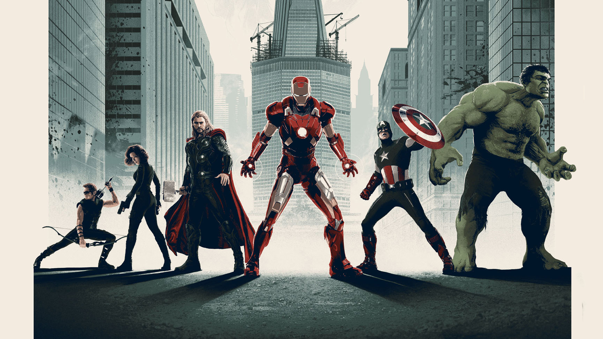 The Avengers Art Captain America, Iron Man, Thor, Black Widow And Hulk Wallpapers