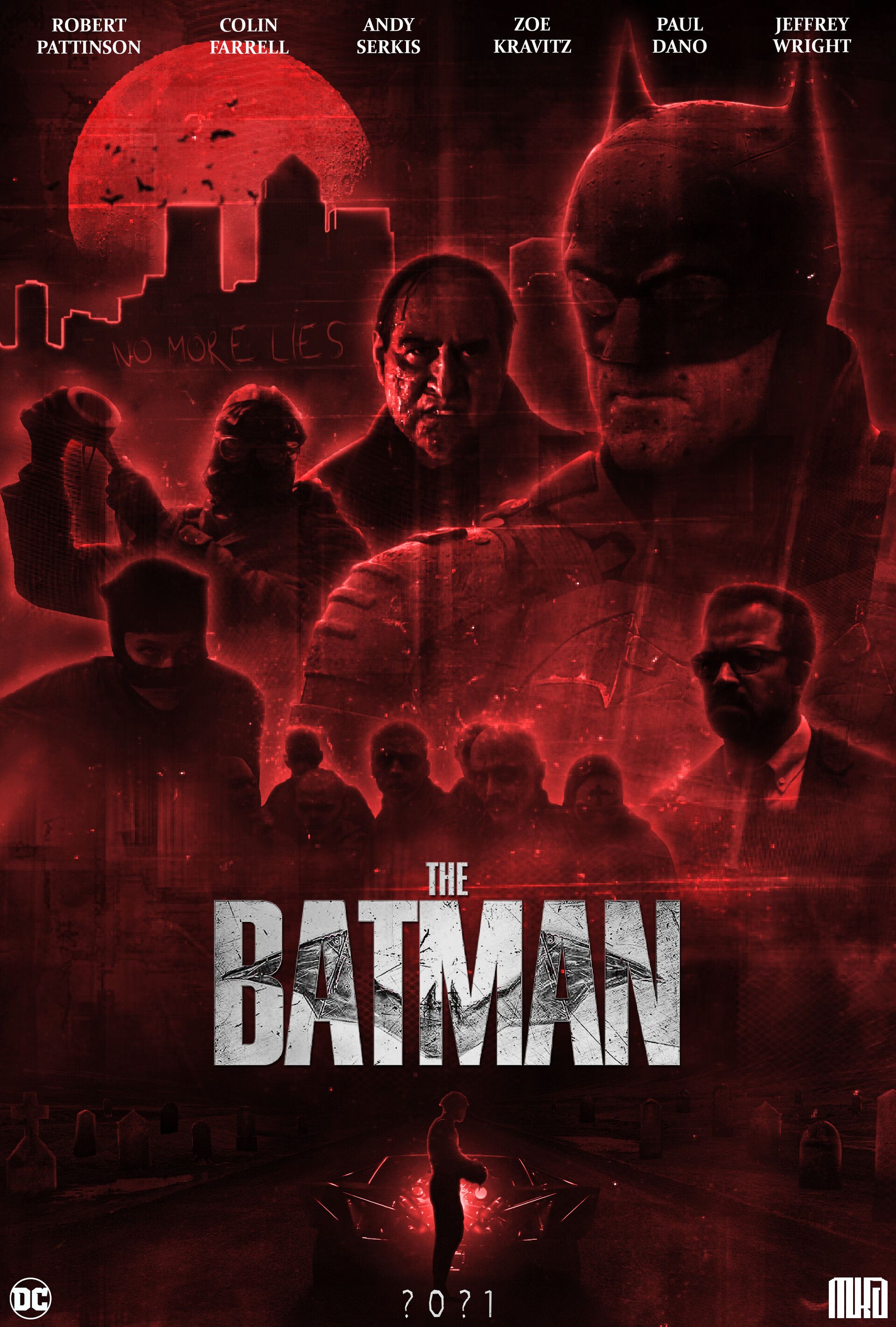 The Batman Movie Red Fan Poster Wallpapers