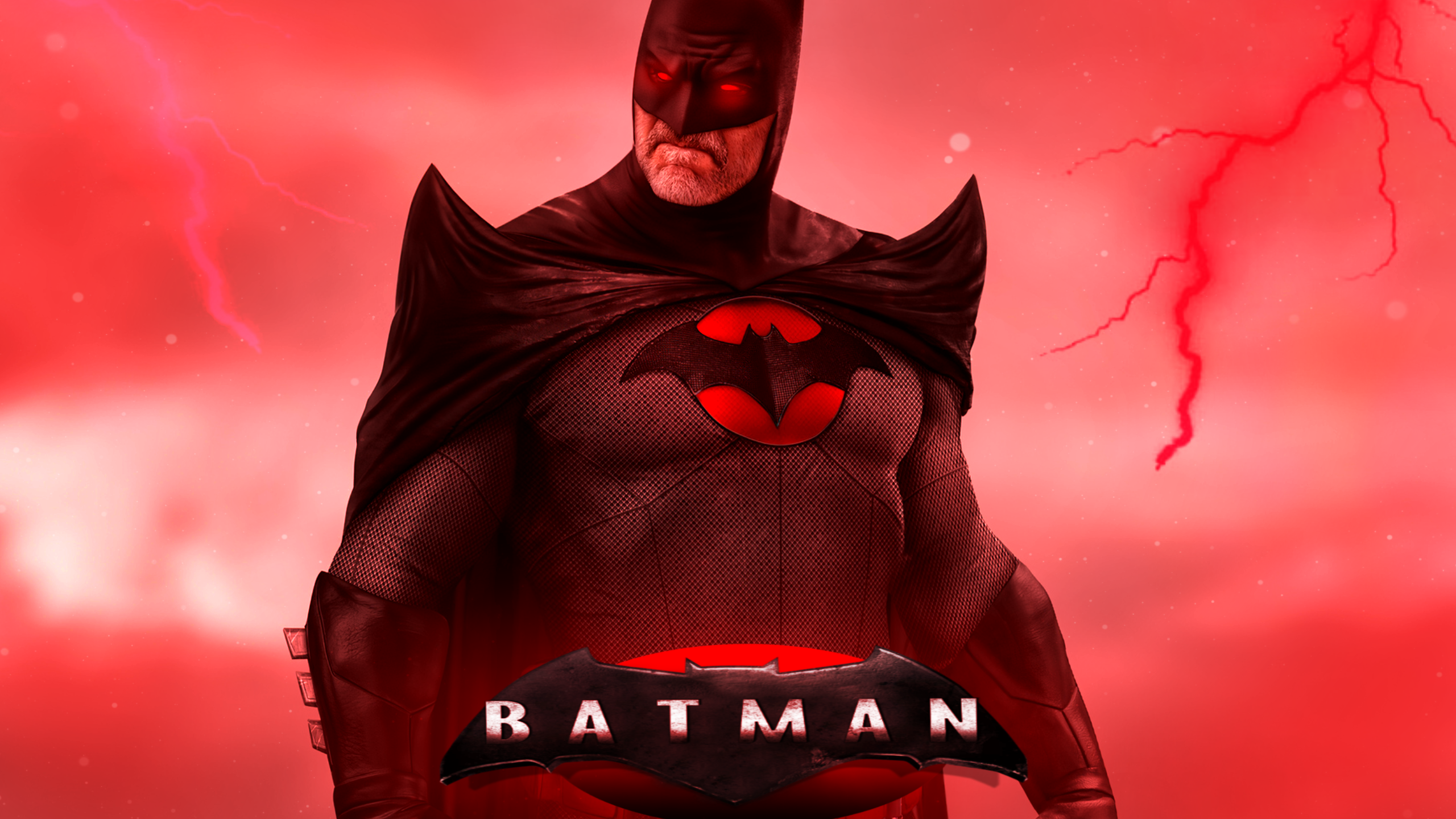 The Batman Movie Red Fan Poster Wallpapers