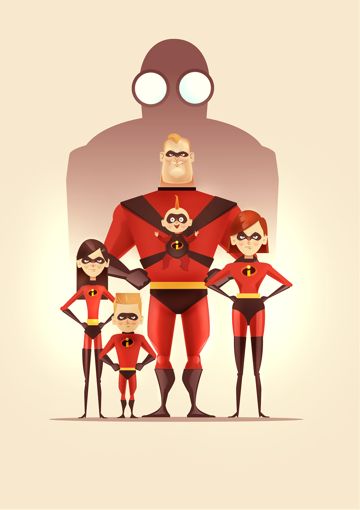 The Incredibles 2 Minimal Art Poster Wallpapers