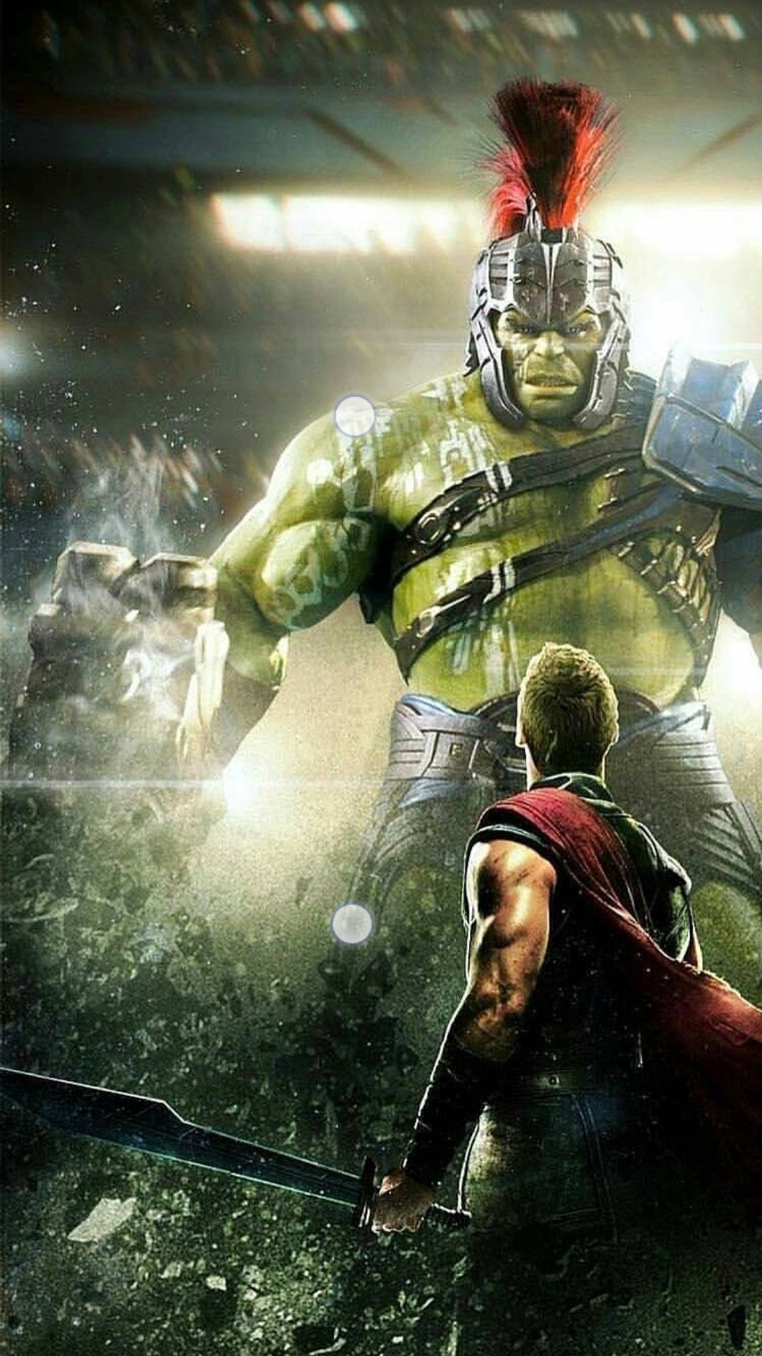 Thor And Hulk Fight In Thor Rangnarok 2017 Wallpapers